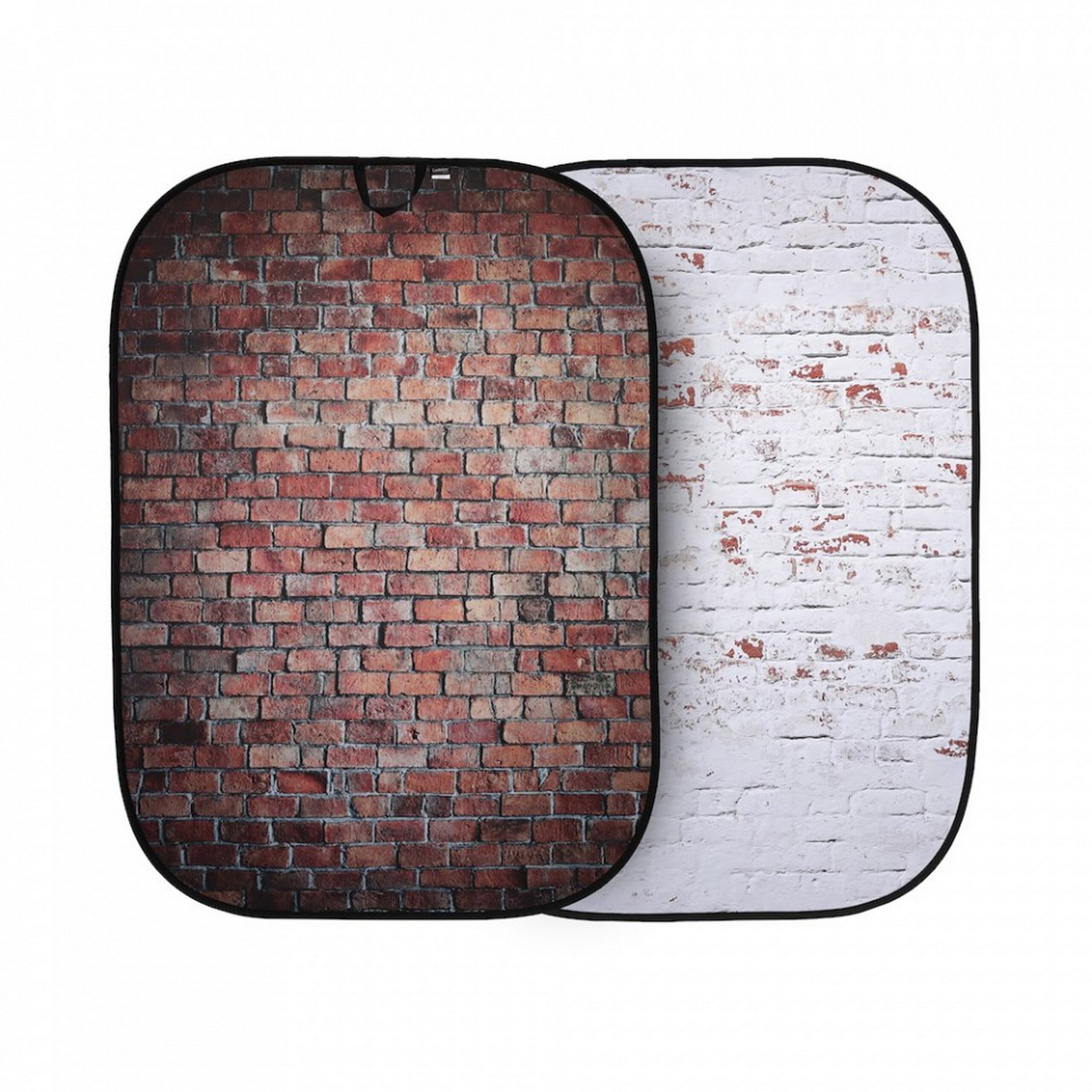 Lastolite LL LB5706 Professional Urban Collapsible Photography and Videography Background, Measuring 5 x 7 Foot, Featuring Classic Red Brick and Distressed White Brick Designs