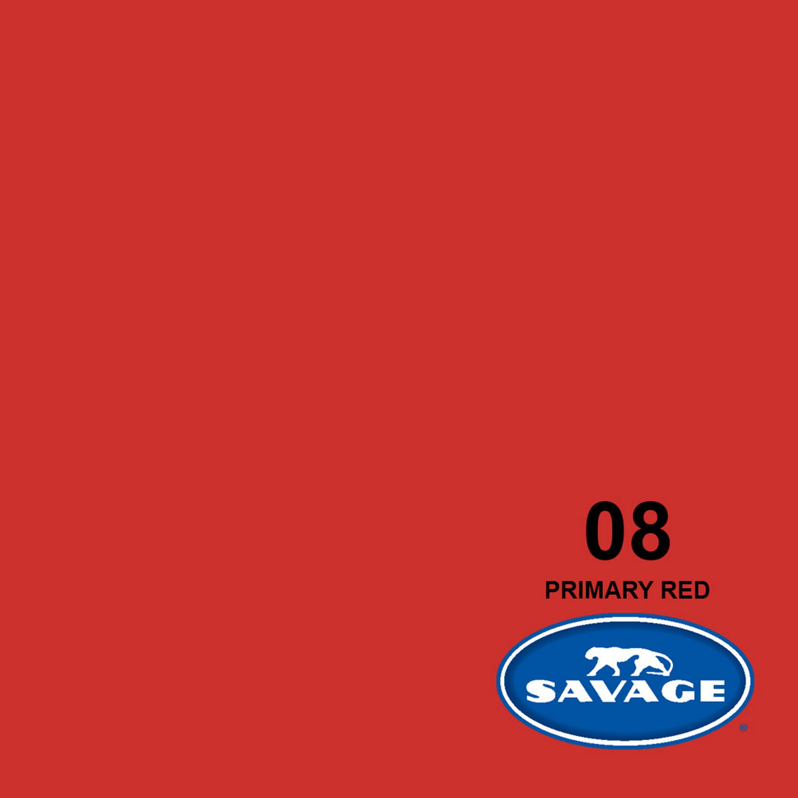 Savage 107-Inch by 50-Yards Wide Primary Red Seamless Background Paper