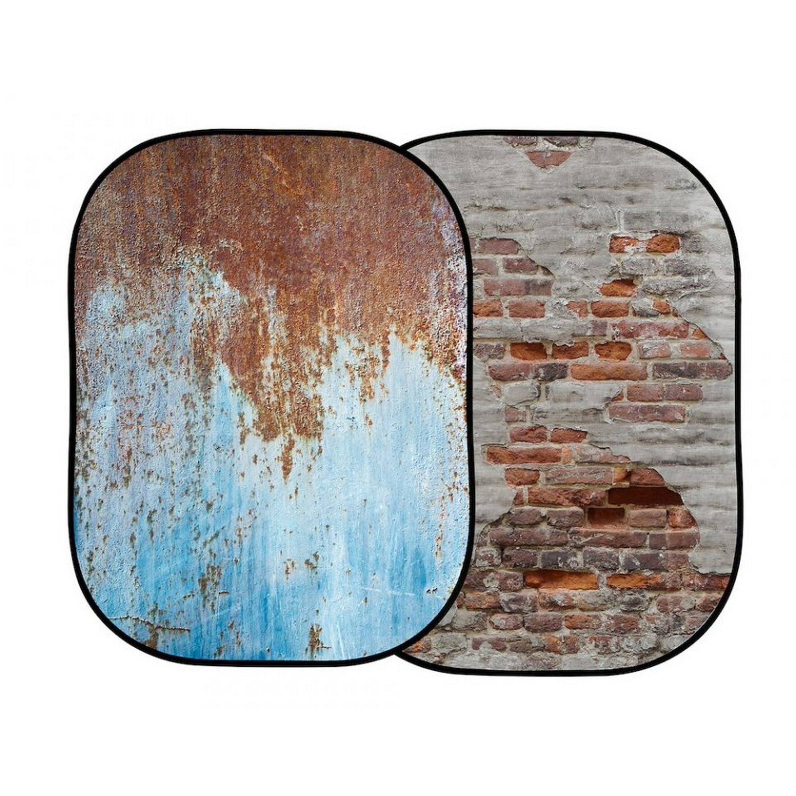 Lastolite LB5713 Professional Urban-Style Collapsible Photography Background with Rusty Metal and Plaster Wall Textures, 1.5 x 2.1 Meter