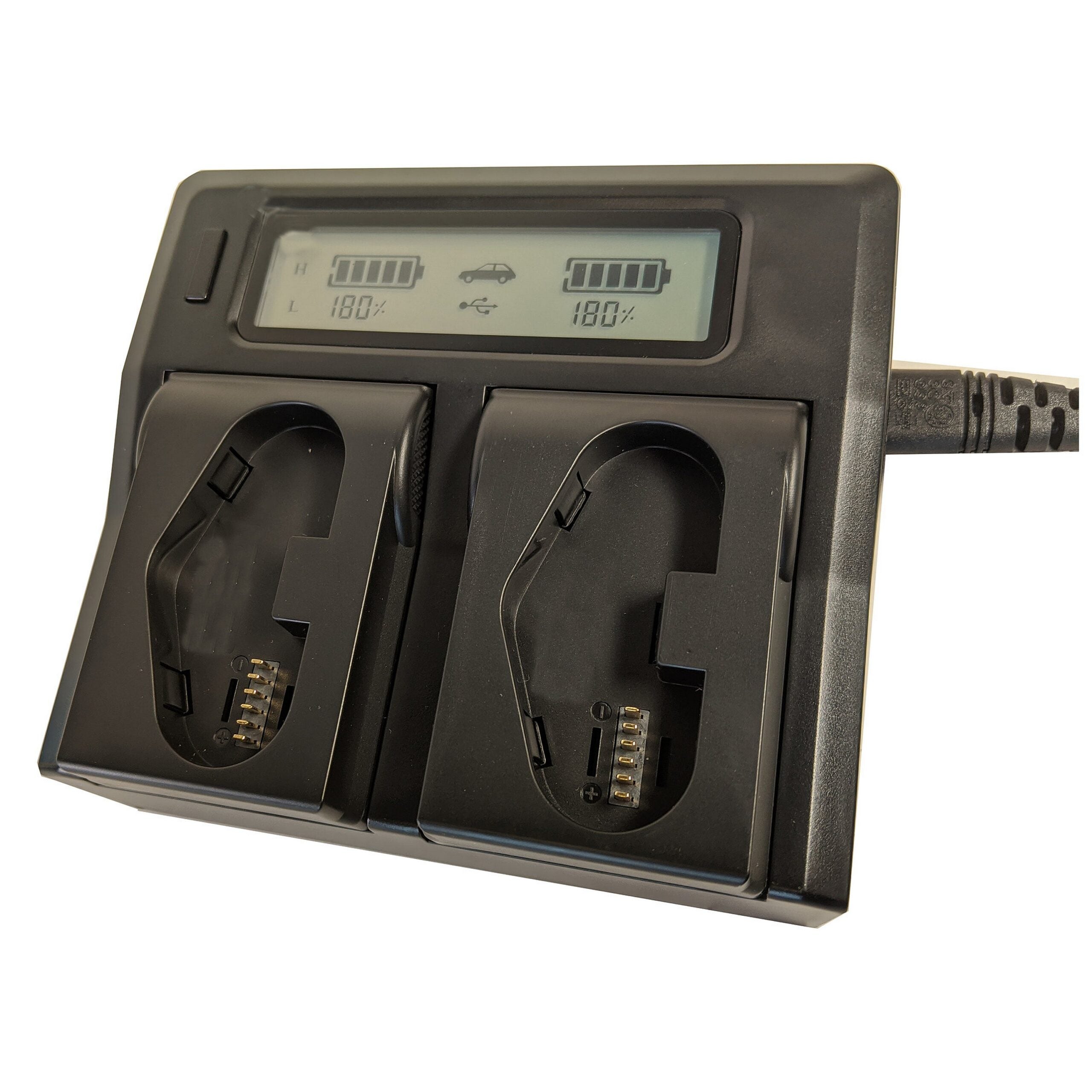 Bescor LPE19CHARGER Dual Bay LCD Charger for LPE19 Batteries