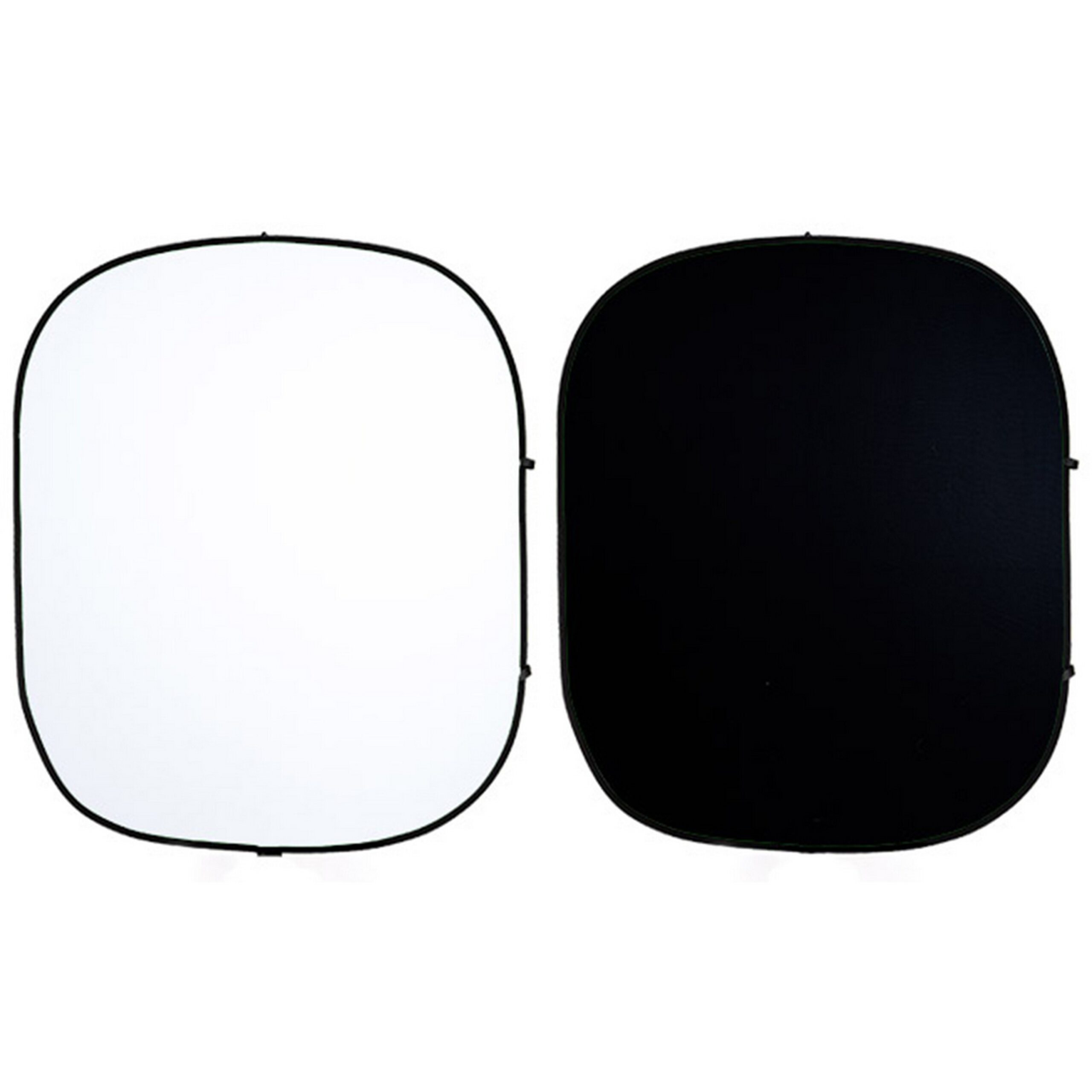 Savage Collapsible Photography Background Kit - 5 x 6 Feet, Reversible Black and White Color