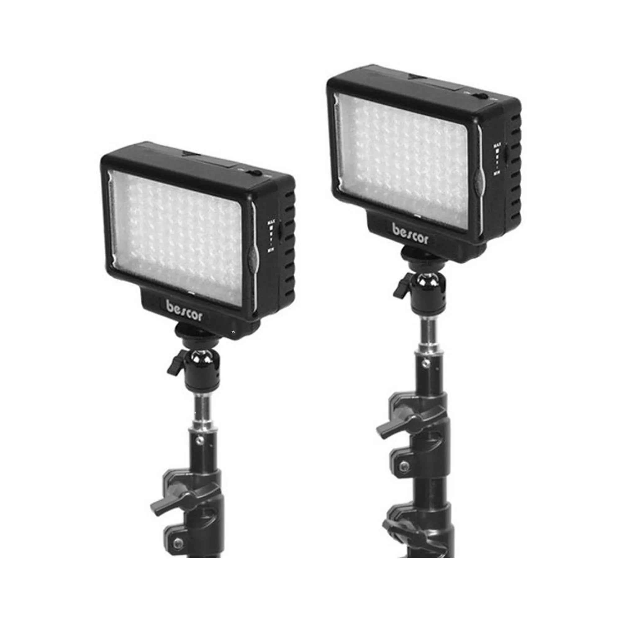 Bescor Professional 2-Unit LED70 Lighting Streaming Equipment Kit