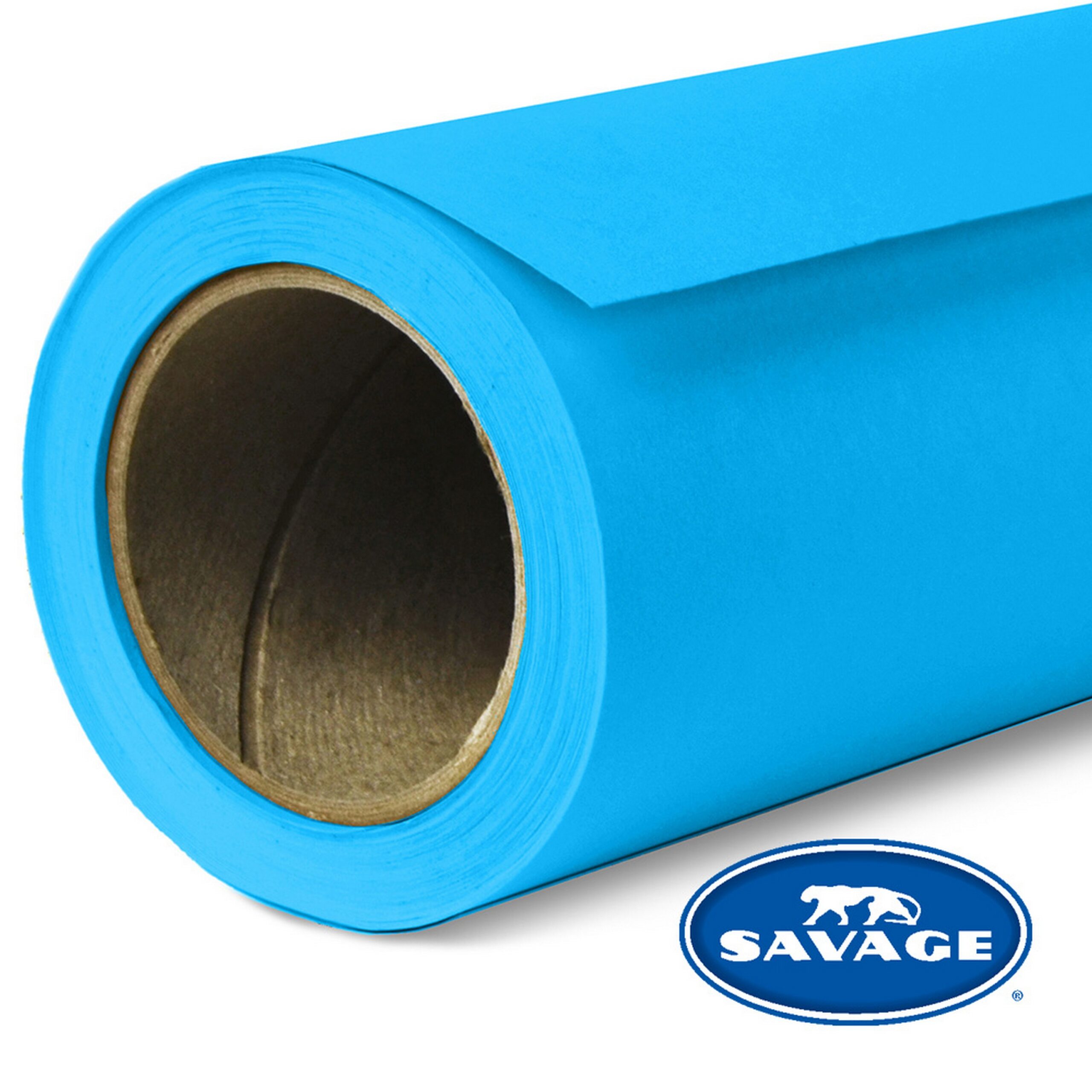 Savage High - Quality 107 - Inch by 50 - Yards Widetone Seamless Photography and Crafting Background Paper in Blue Jay Color