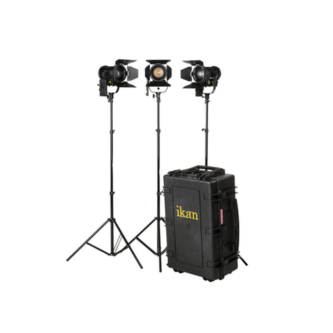 Ikan 40-Watt 4-Inch Helia LED Fresnel Lighting Kit - 3 Piece Professional Photography and Filming Lighting Setup