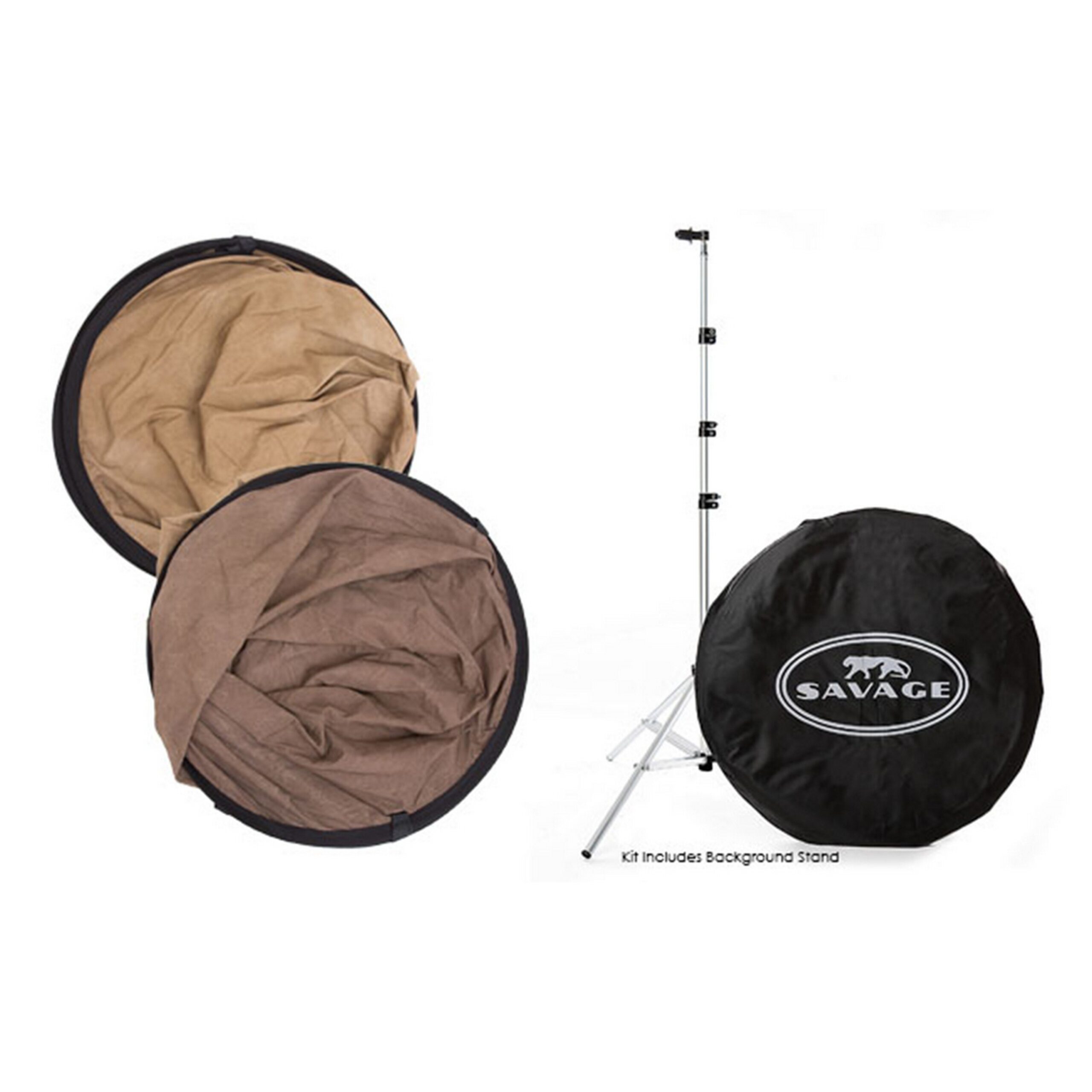 Savage CB110-KIT 5 x 6 Earth Tone Collapsible Photography Background Kit