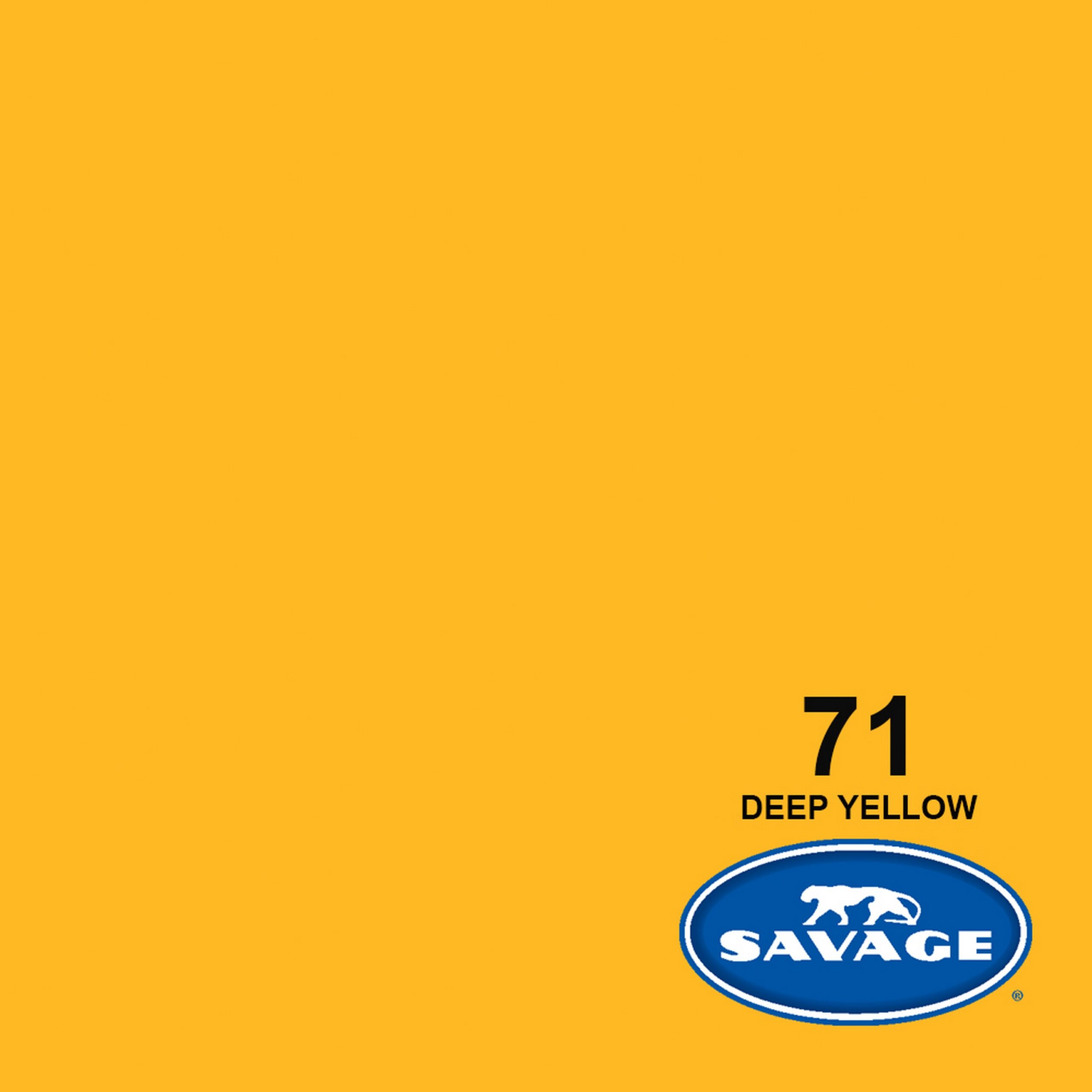 Savage Premium 53-Inch by 12-Yards Wide-Toned Seamless Photography Background Paper in Deep Yellow Shade