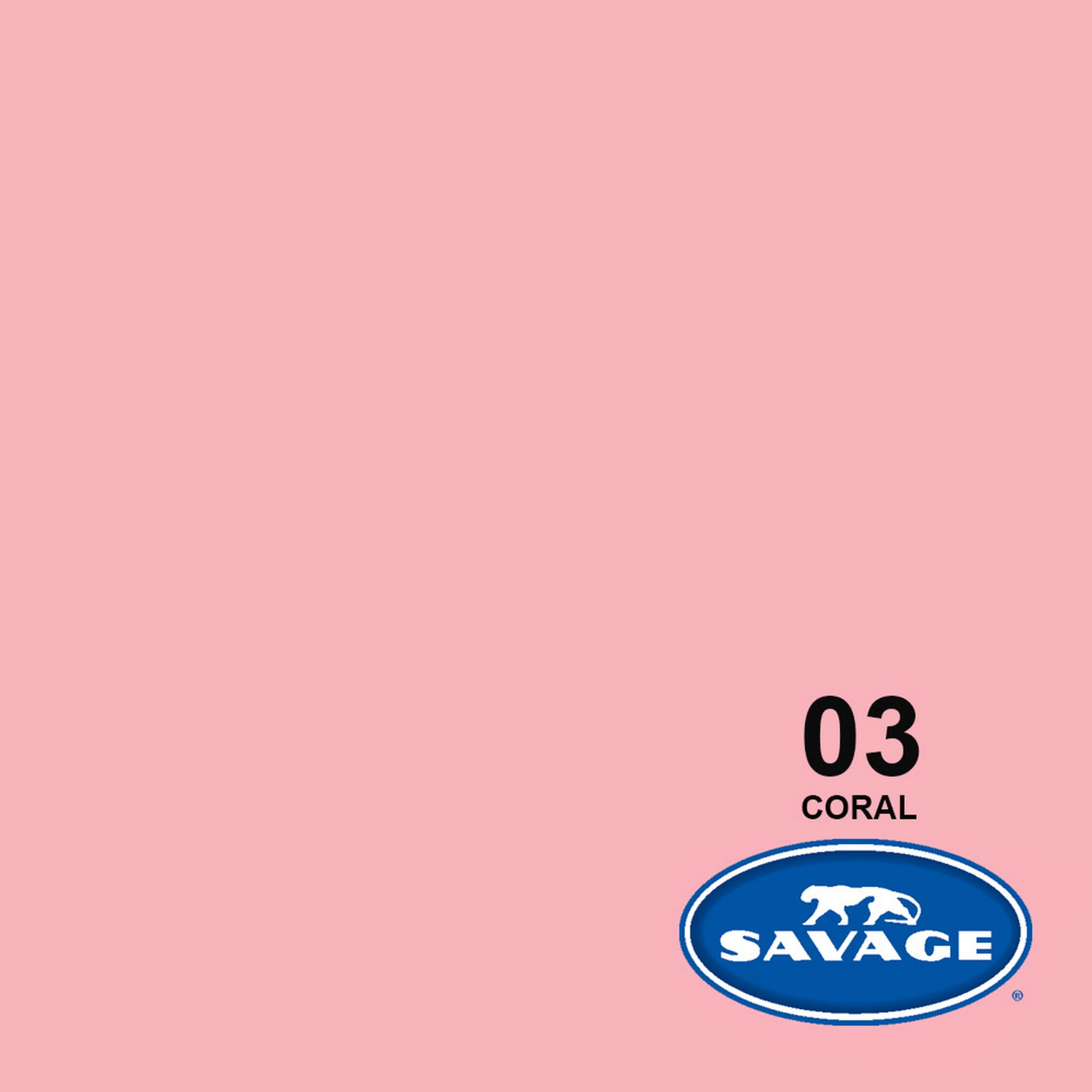 Savage Premium 107-Inch by 50-Yards Widetone Seamless Photography Background Paper in Coral Hue