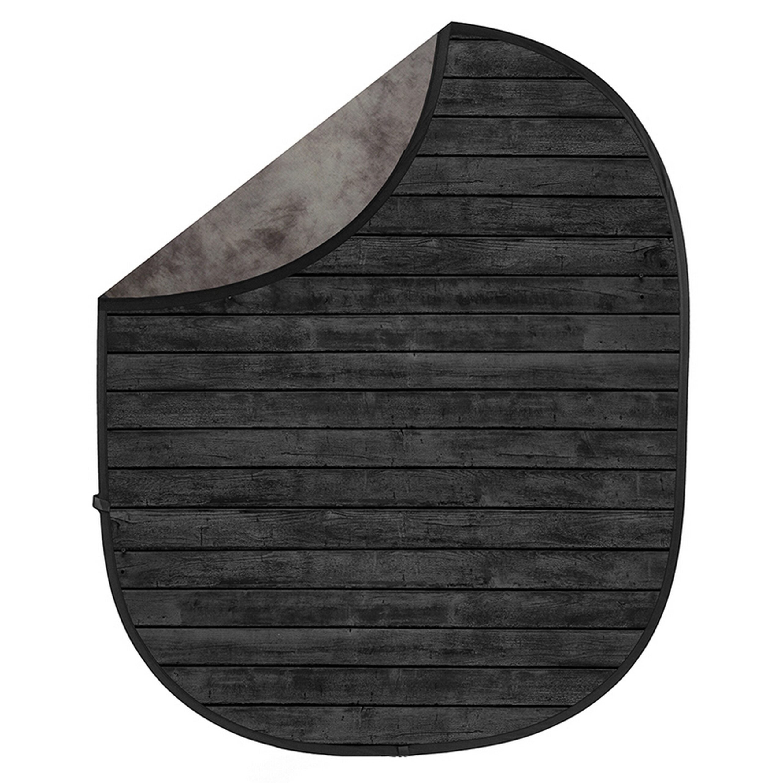 Savage CB182 5 x 7-Feet Collapsible Photography Background, Dark Planks & Light Gray