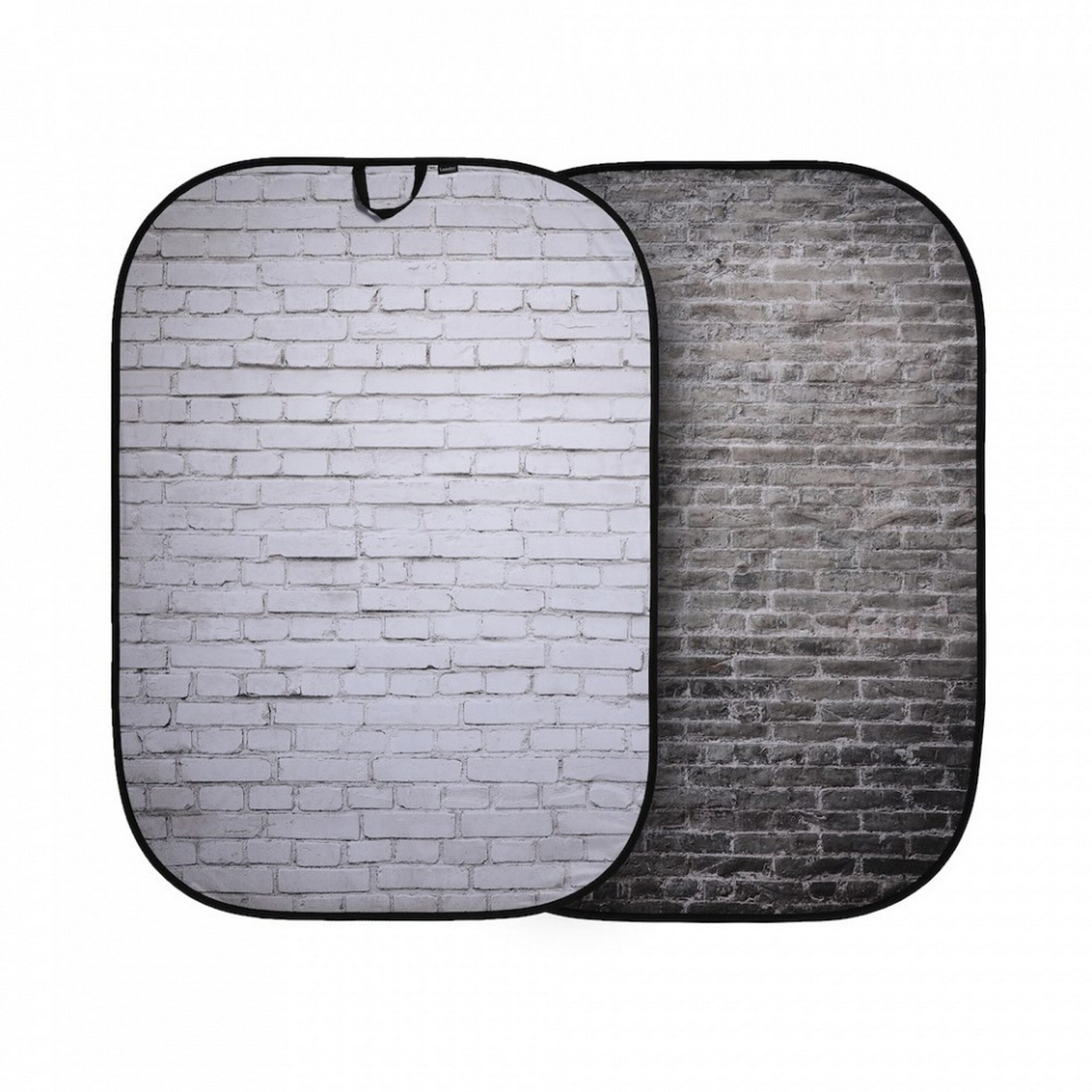 Lastolite LL LB5707 Professional Urban Collapsible Photography and Videography Background, Measuring 5 x 7 Foot, with Reversible Painted White and Industrial Grey Brick Designs