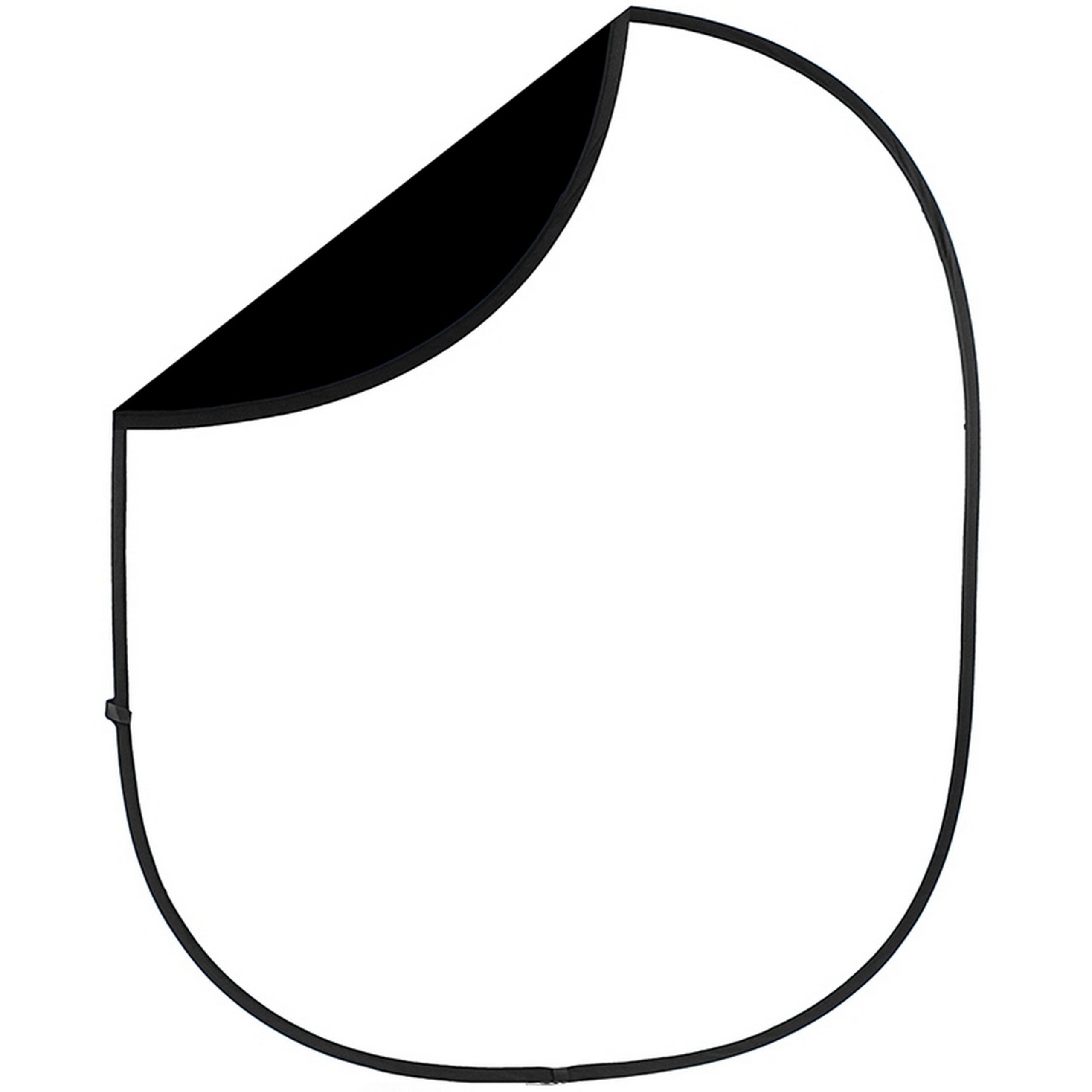 Savage CB112 5x6-Feet Collapsible Reversible Black/White Photography Background