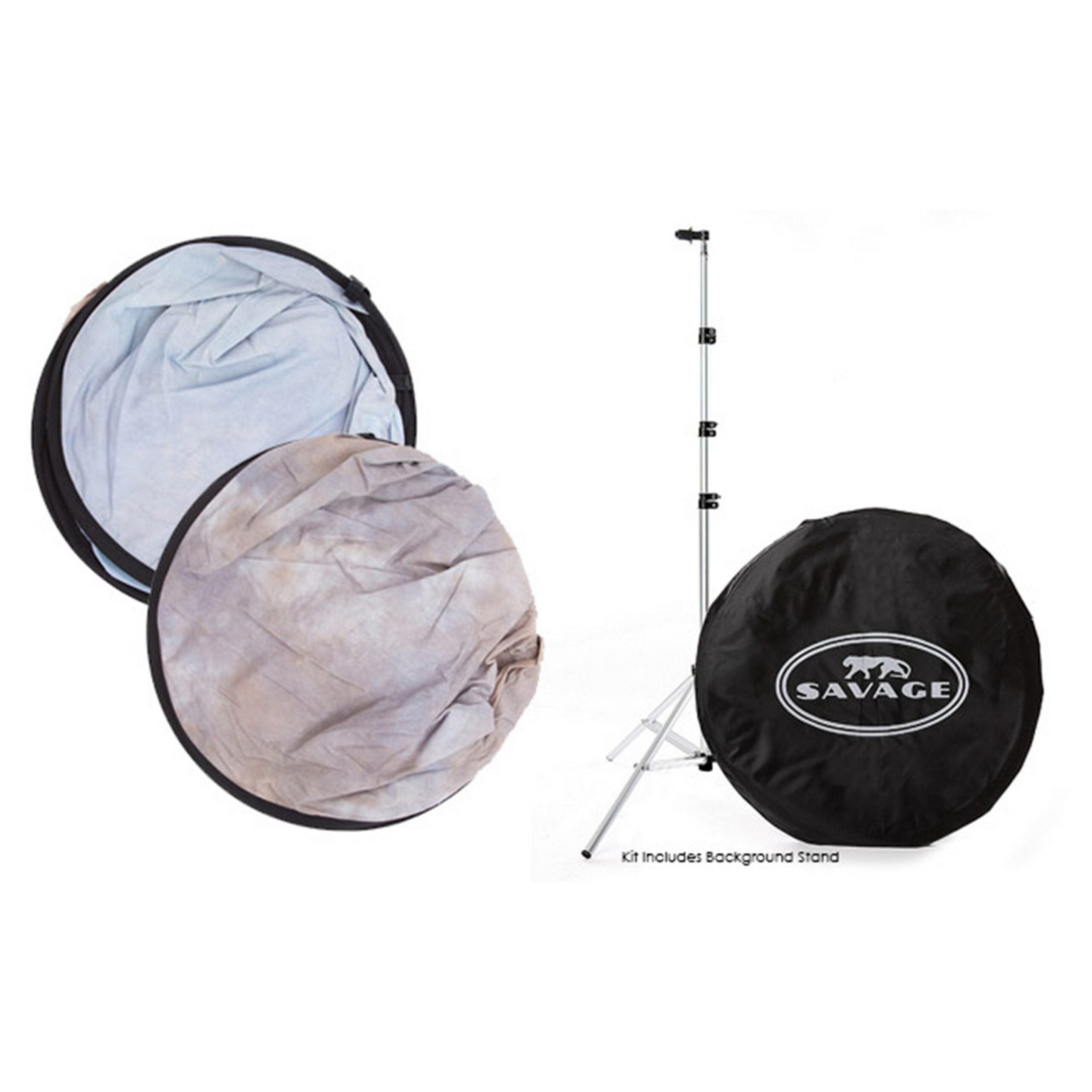 Savage CB108-KIT Collapsible Photography Background Kit with Spring Essence Design, 5 x 6-Feet Size