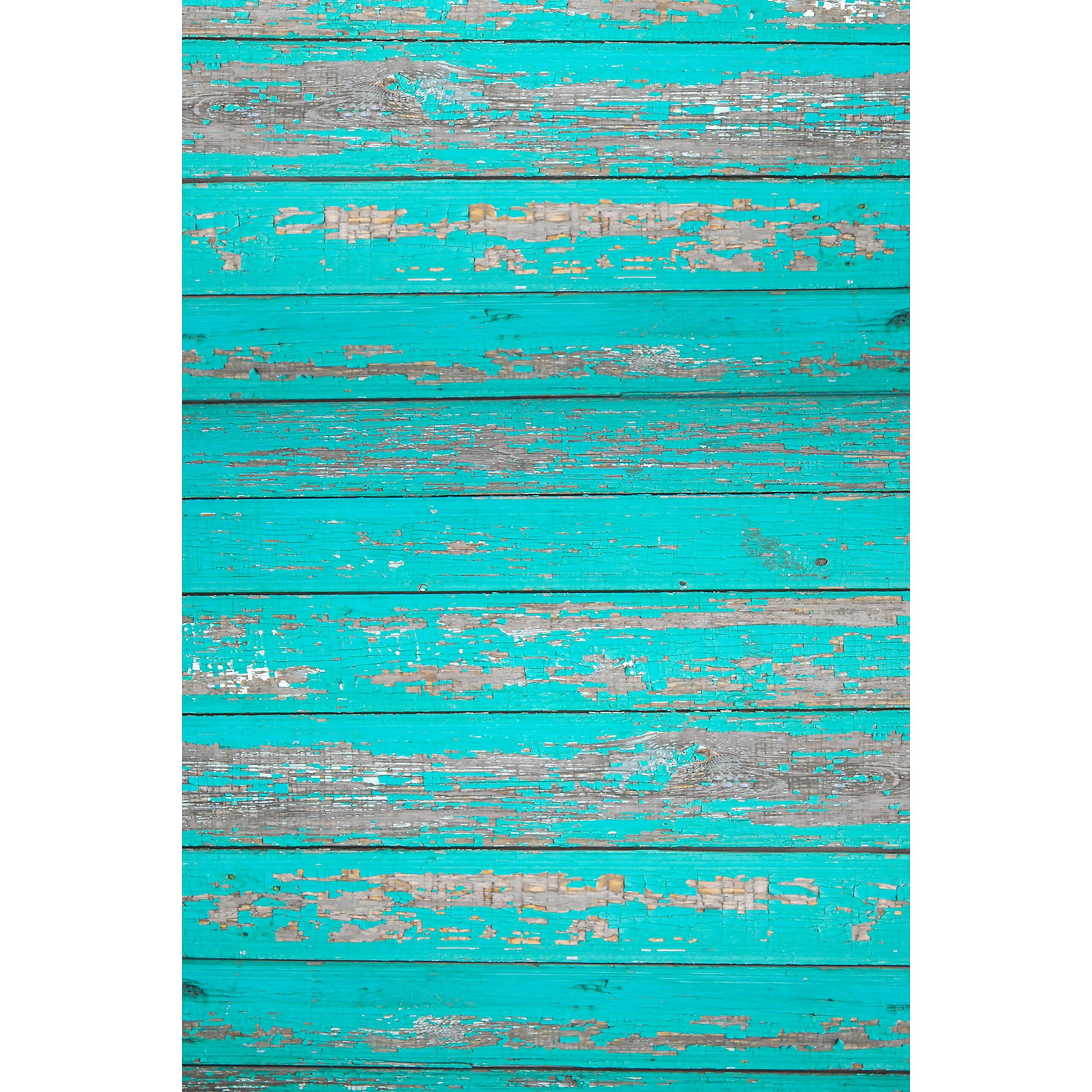 Savage 5x7-Foot Rustic Teal Wood Printed Matte Vinyl Background