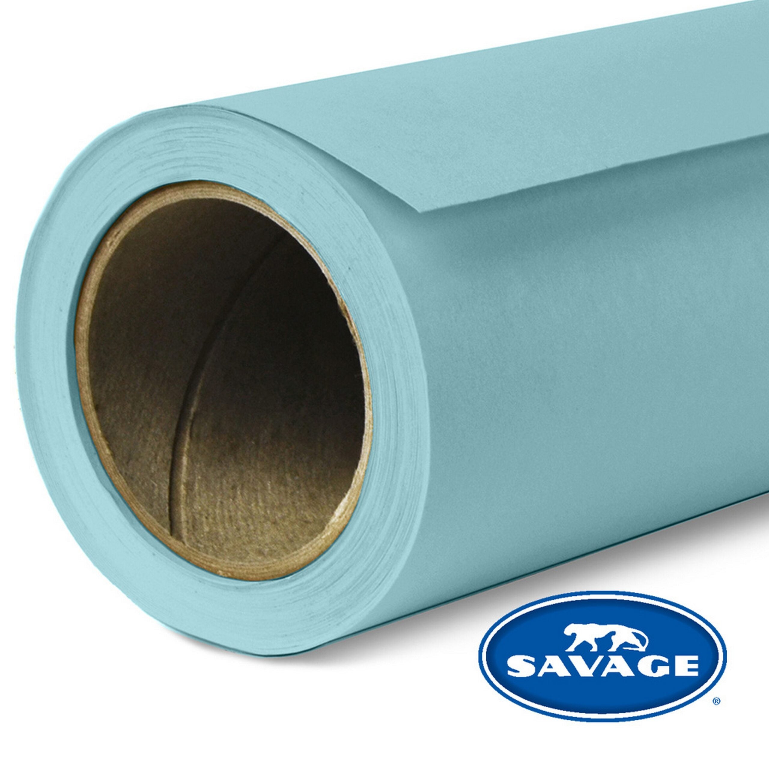 Savage Sky Blue Widetone Seamless Background Paper, 107-Inch x 50-Yards