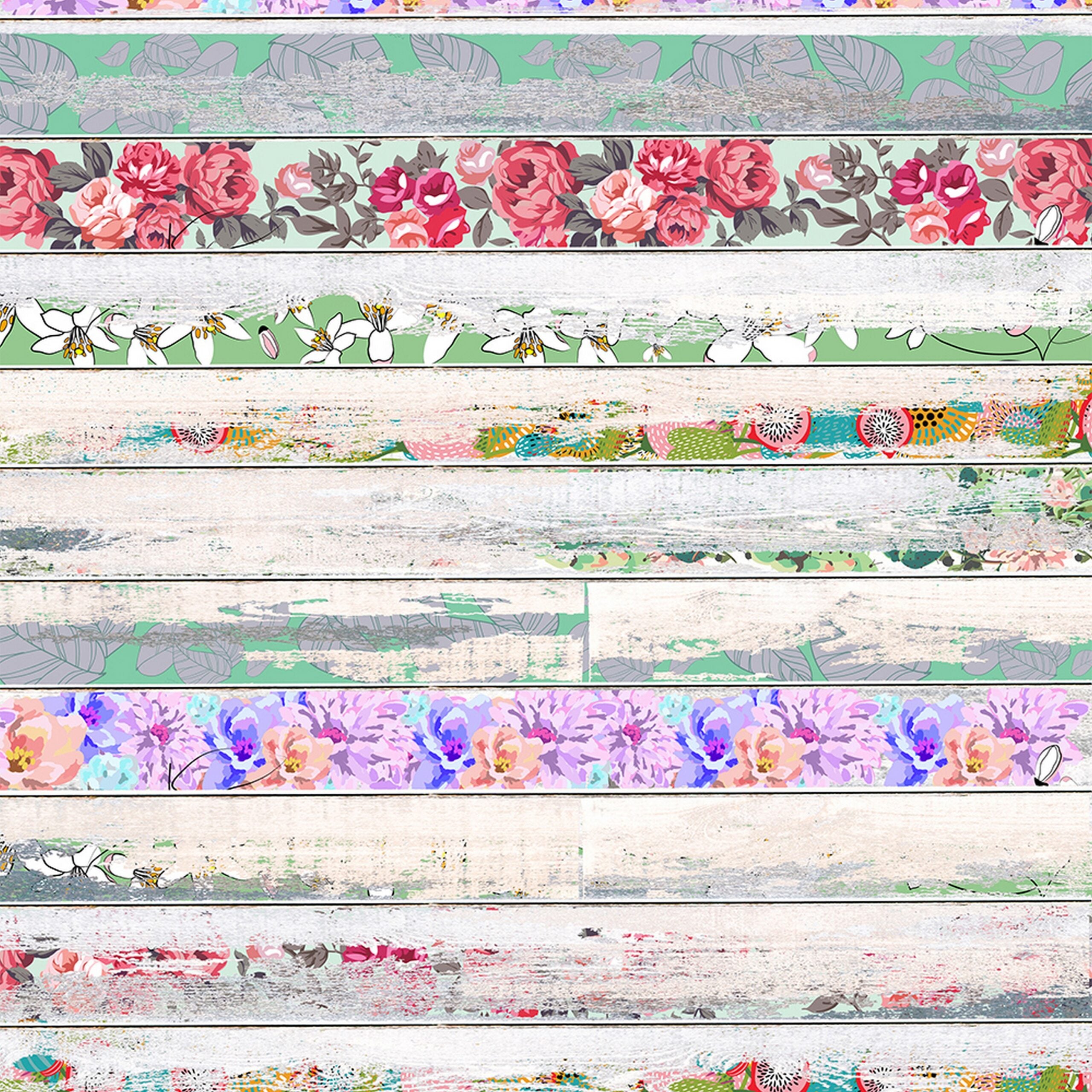 Savage 53-Inch by 18-Feet Vintage Floral High-Quality Printed Paper Background