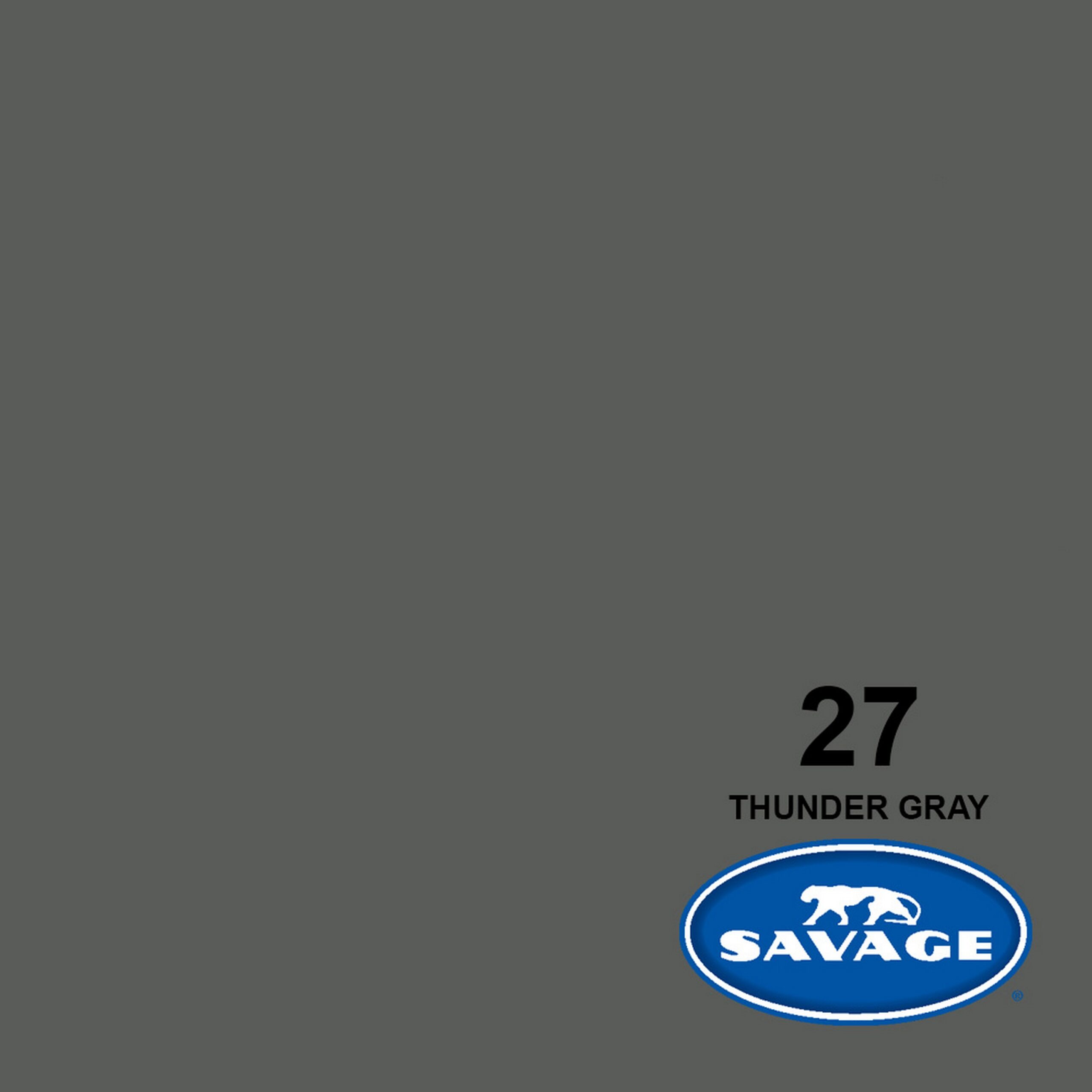 Savage Thunder Gray Widetone Seamless Photography Background Paper, 107-Inch Width by 50-Yards Length