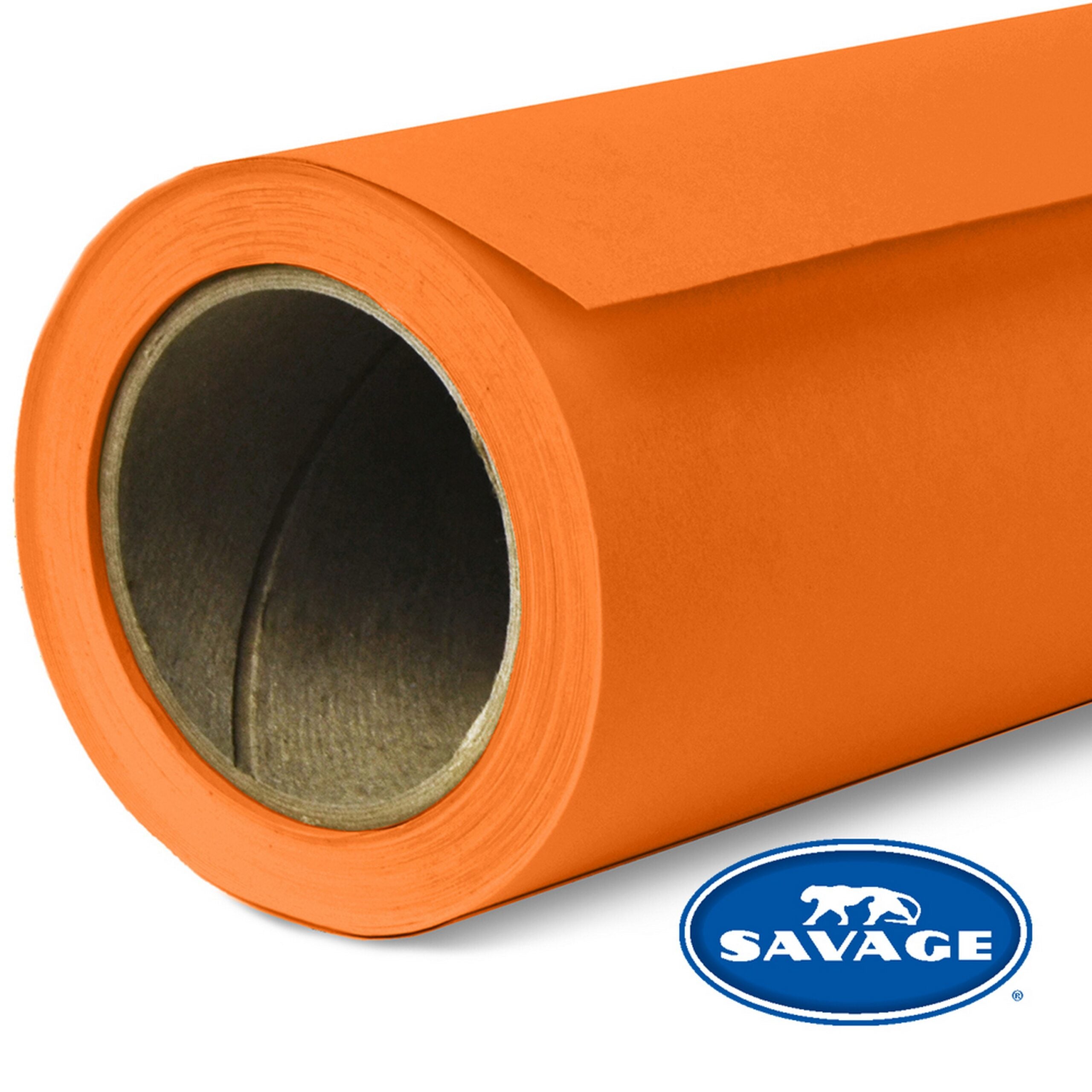 Savage Orange 107-Inch x 50-Yards High-Quality Widetone Seamless Background Paper