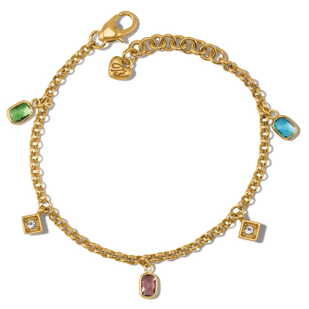 Elegant Brighton Meridian Zenith Glass Stone Prism Bracelet for Women