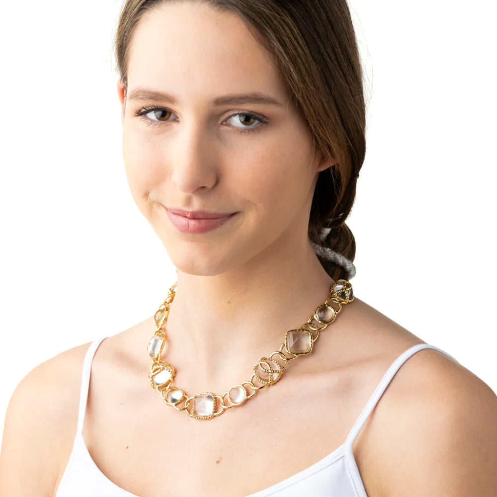 Capucine de Wulf Blandine 18-inch Clear Quartz Necklace - A Handmade Jewelry Piece