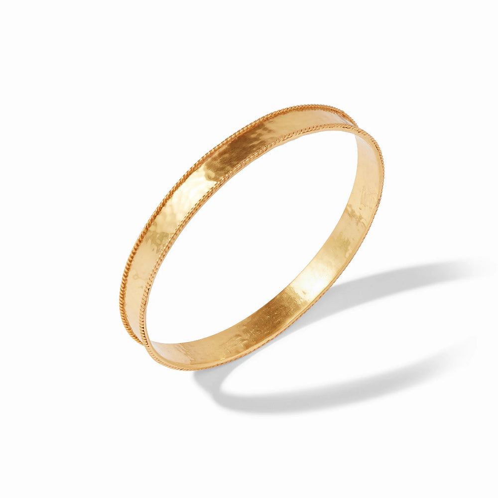 Julie Vos Savoy 24K Gold Plated Handmade Twisted Wire Bangle Bracelet