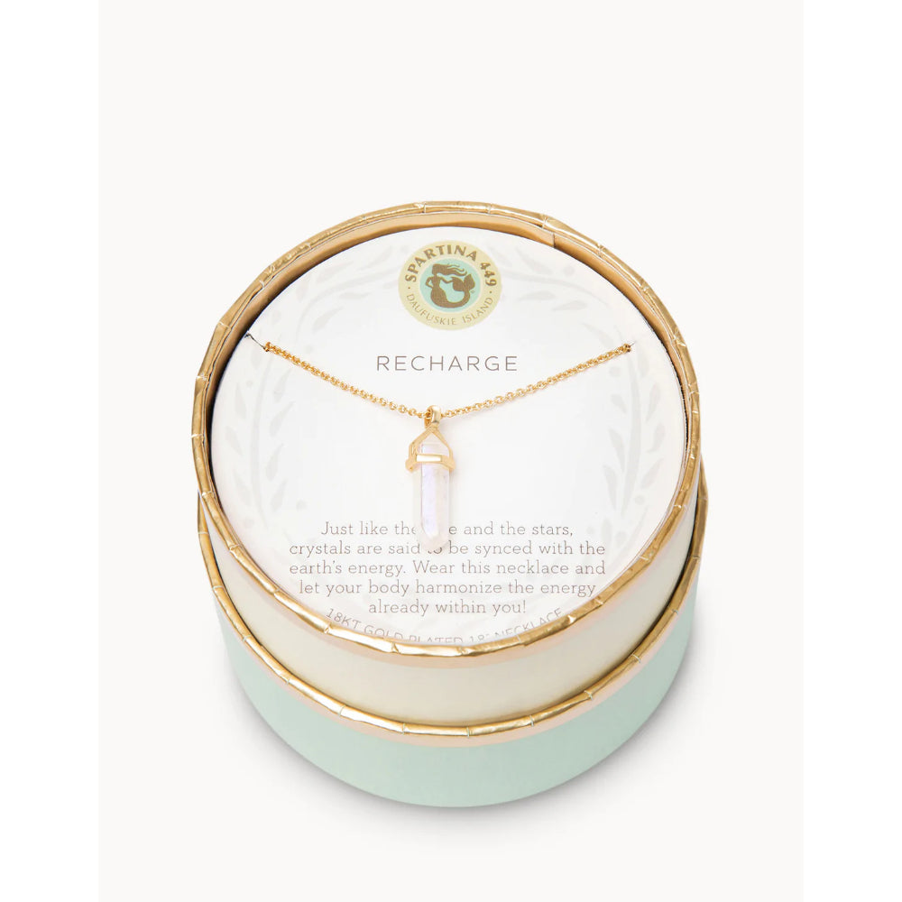 Spartina Sea La Vie Recharge Obelisk Charm Necklace for Energy Harmonization