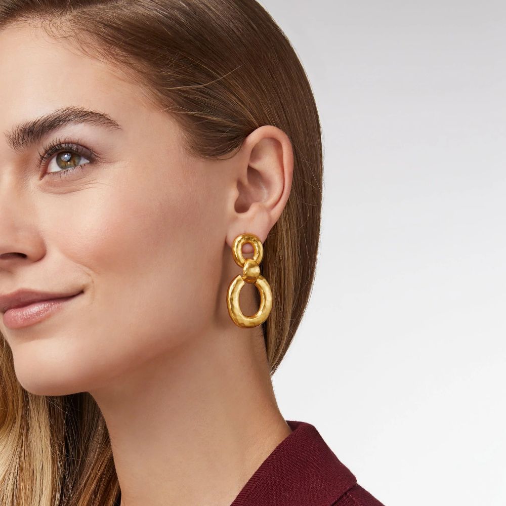 Julie Vos Palermo Style Bold Doorknocker Earrings for All - Day Wear
