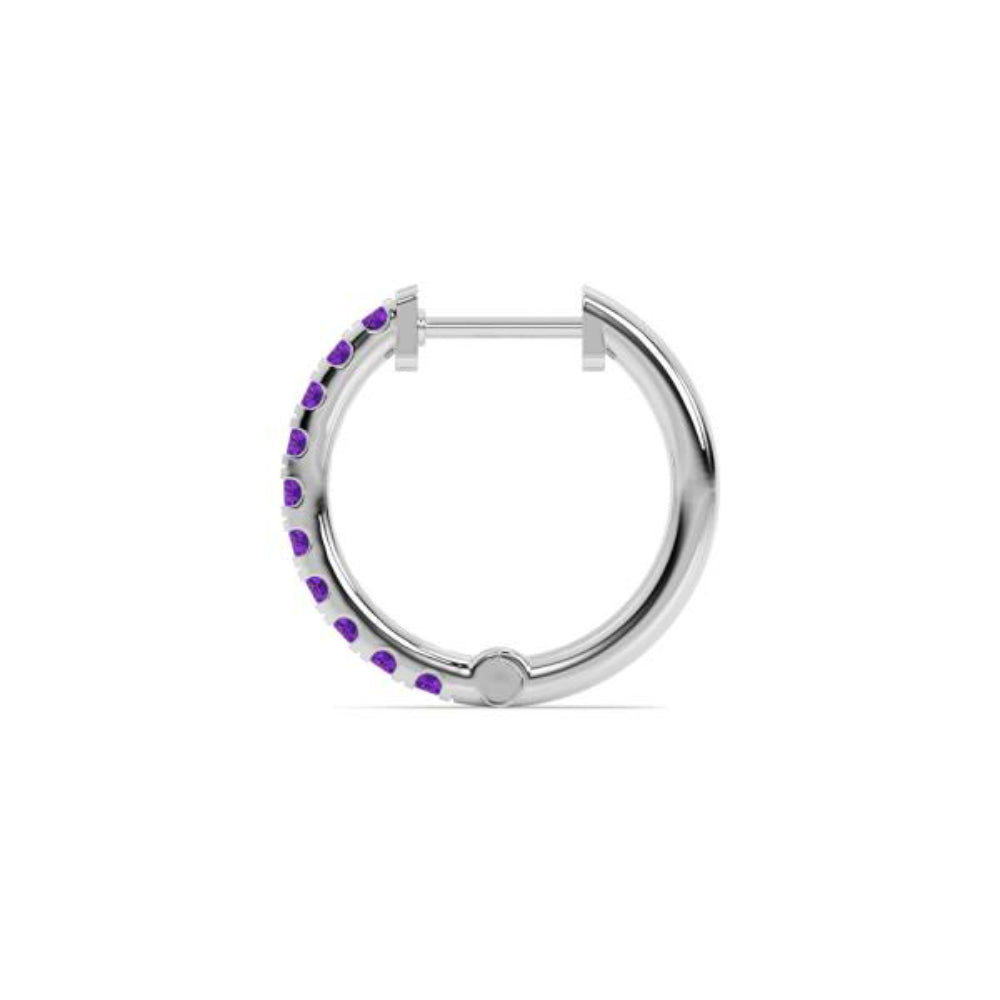 Exquisite 14k Gold Birthstone Hoop Earrings by Smyth Jewelers - Ideal Jewelry Pieces