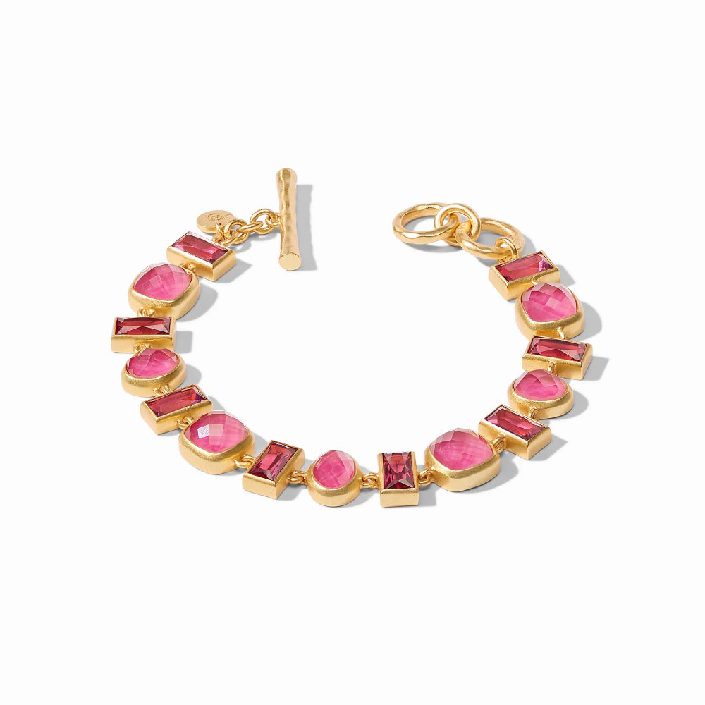 Julie Vos Antonia Adjustable Tennis Bracelet in 24K Gold Plate