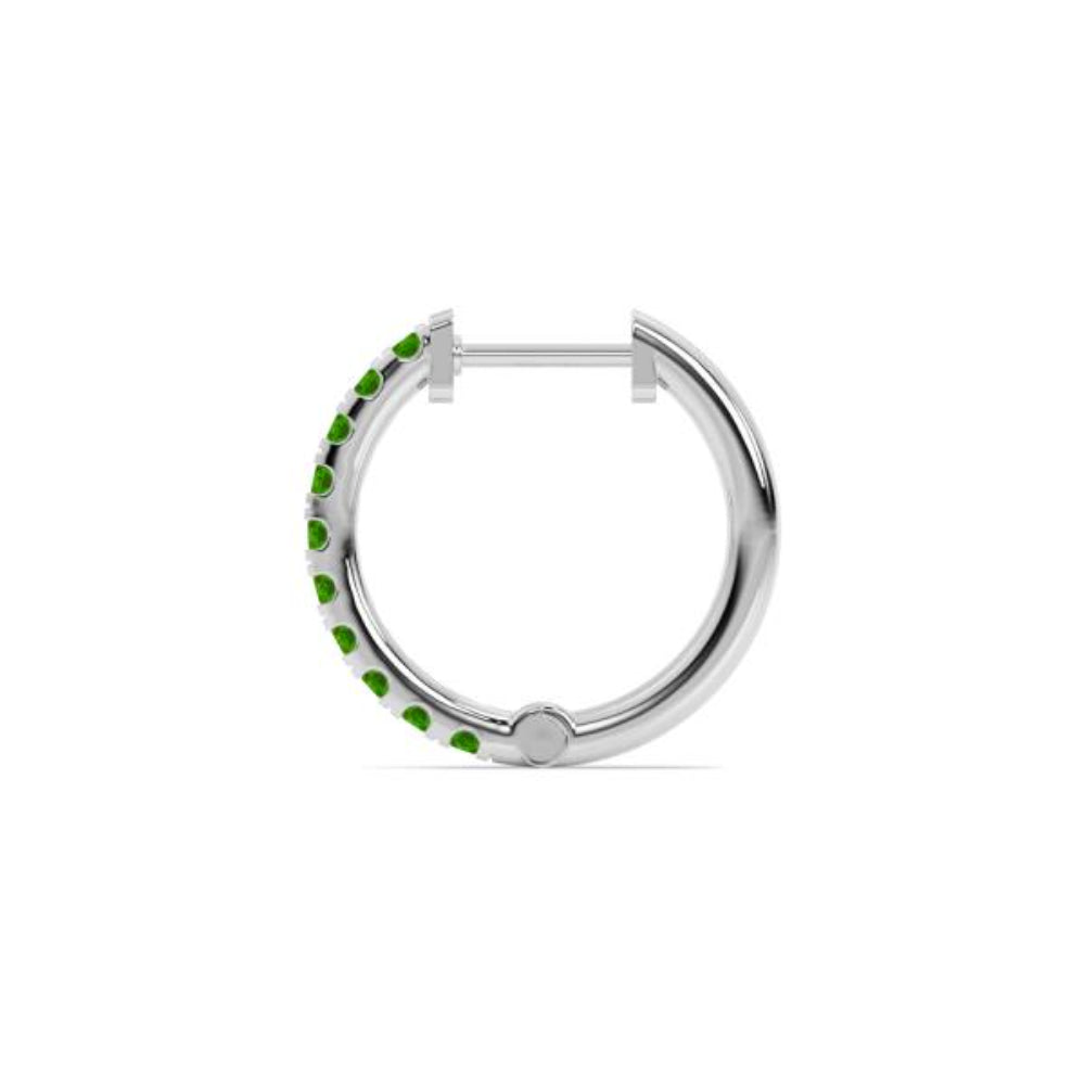 Exquisite 14k Gold Birthstone Hoop Earrings by Smyth Jewelers - Ideal Jewelry Pieces