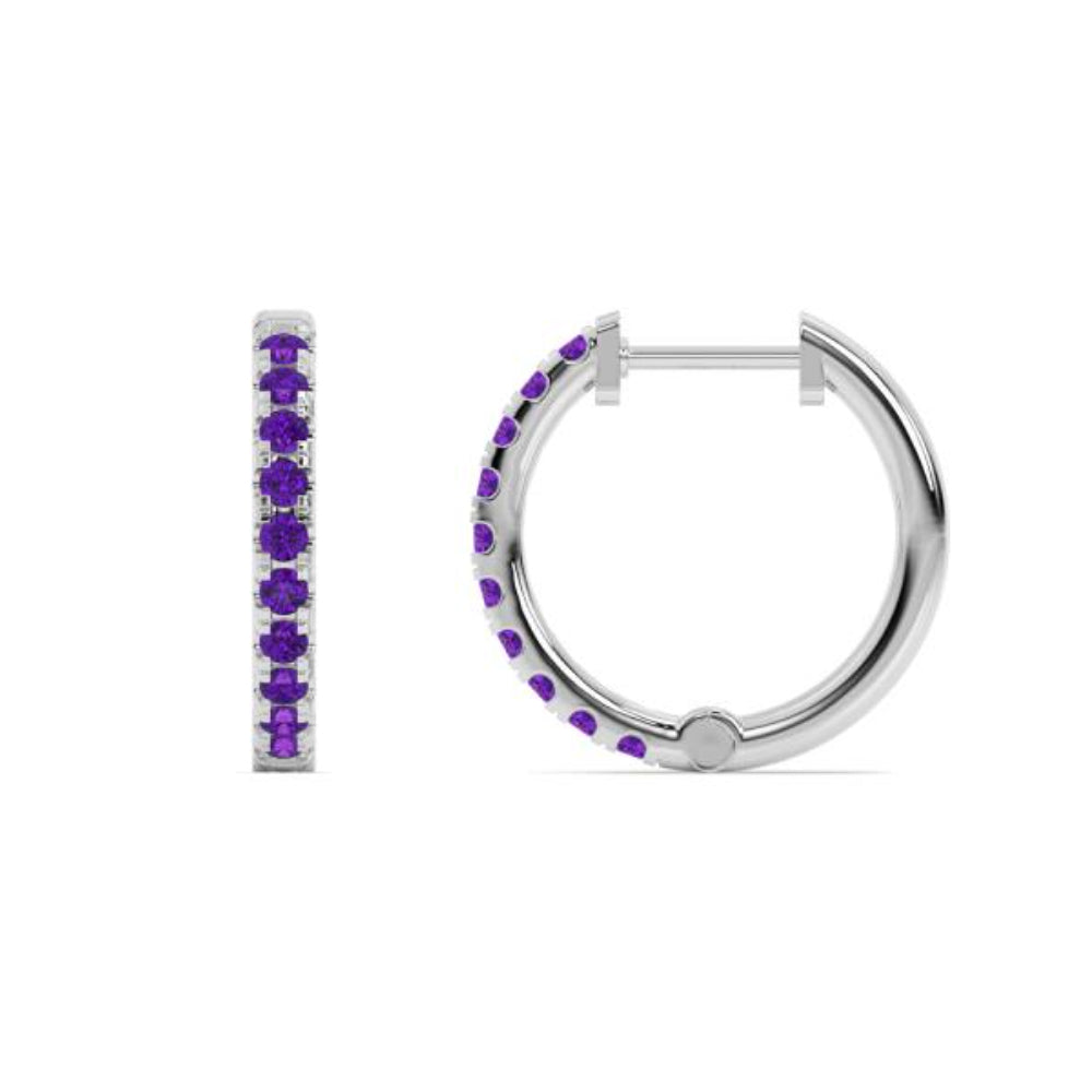 Exquisite 14k Gold Birthstone Hoop Earrings by Smyth Jewelers - Ideal Jewelry Pieces