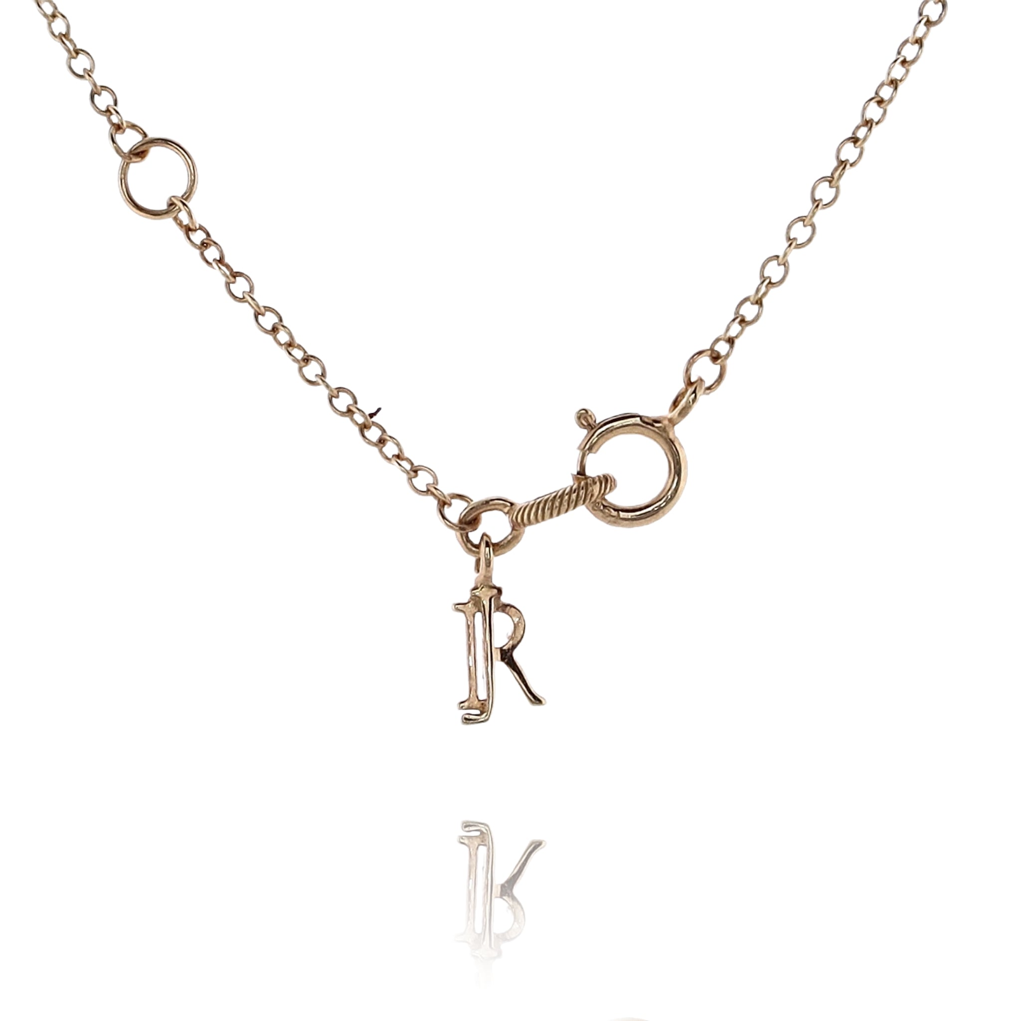 18k Gold Judith Ripka Eros Love Necklace Embellished with Diamonds