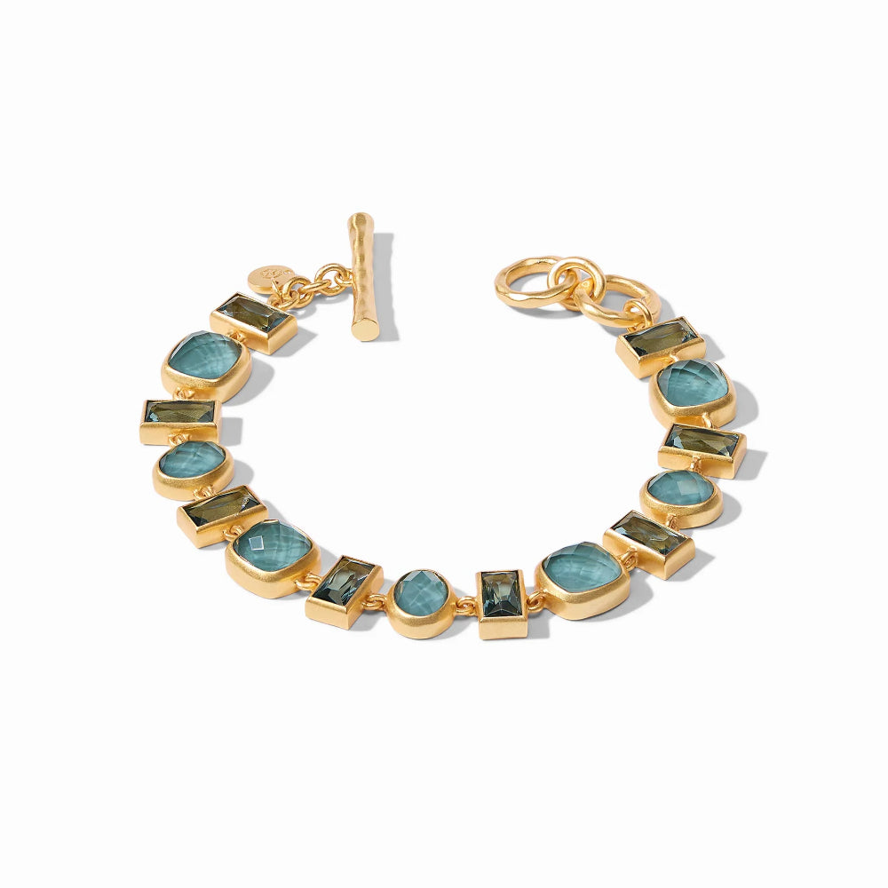 Julie Vos Antonia Adjustable Tennis Bracelet in 24K Gold Plate