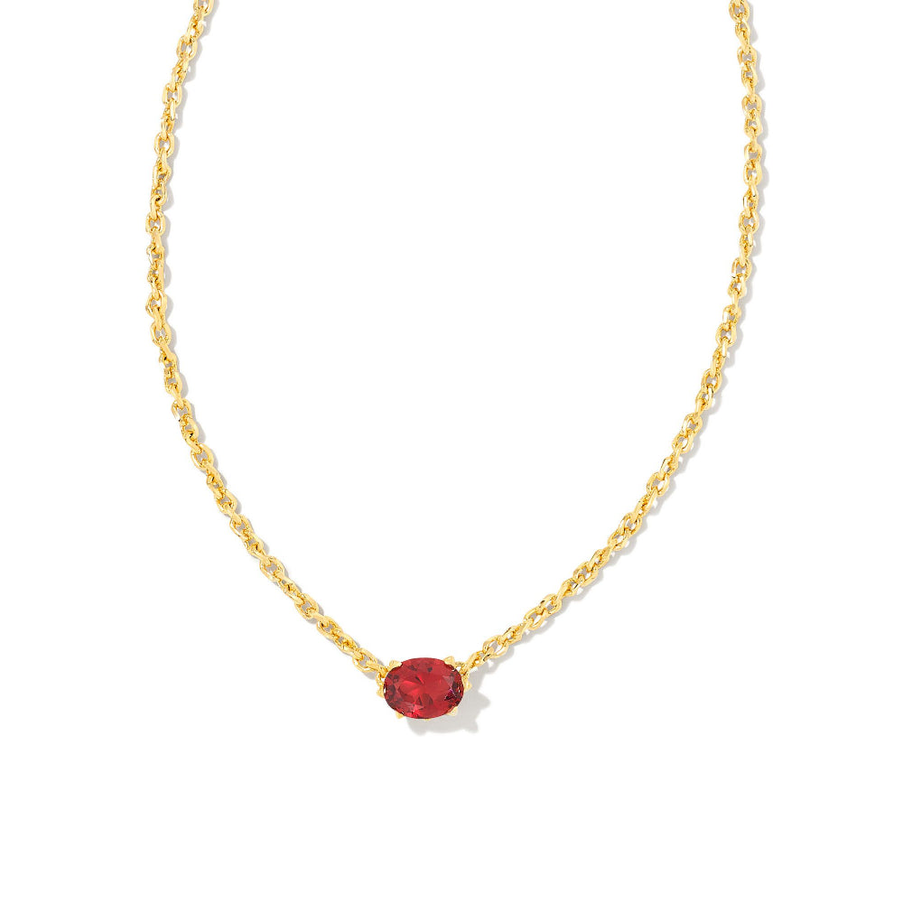 Kendra Scott Cailin Gold-Plated Crystal Pendant Necklace for a Timeless Jewelry Collection