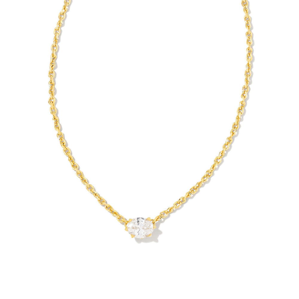 Kendra Scott Cailin Gold-Plated Crystal Pendant Necklace for a Timeless Jewelry Collection