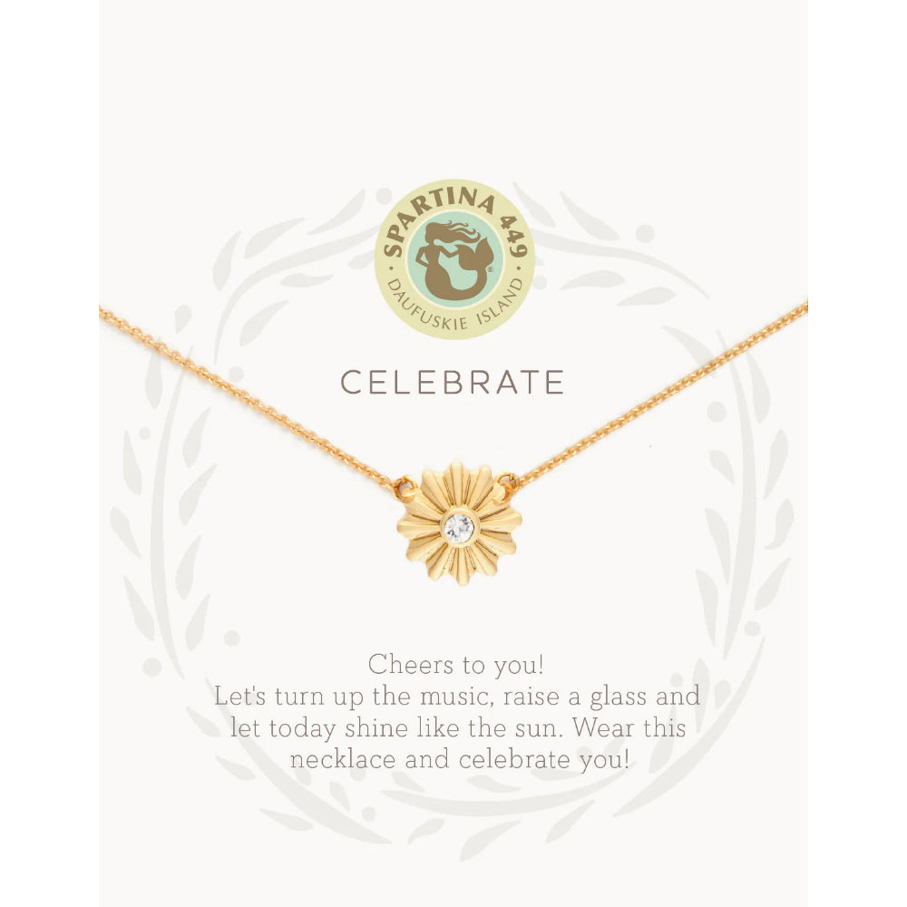 Spartina Sea La Vie 18-Inch Celebratory Sunburst Design Necklace for Self-Celebration