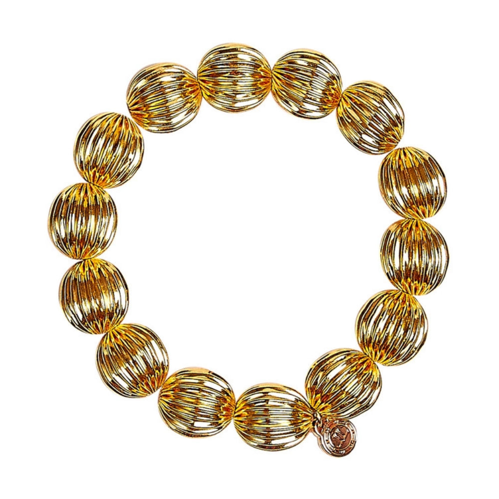 Lisi Lerch Medium Gold Beaded Parker Statement Bracelet