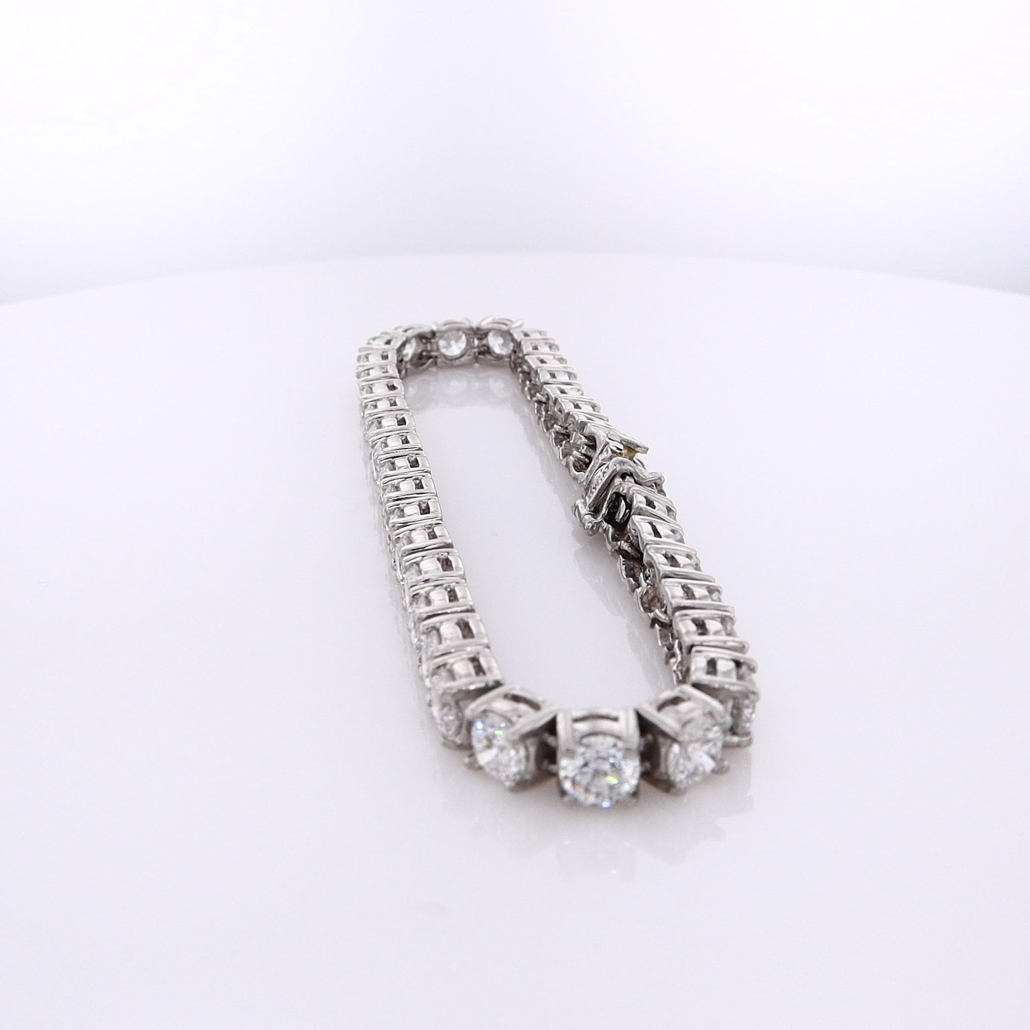 Kwiat Estate Platinum Tennis-Style Diamond Bracelet with 11.84ct Diamonds