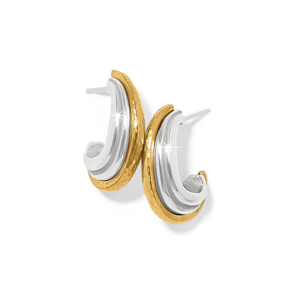Stylish Small Hoop Art Deco Earrings from Brighton Ferrara