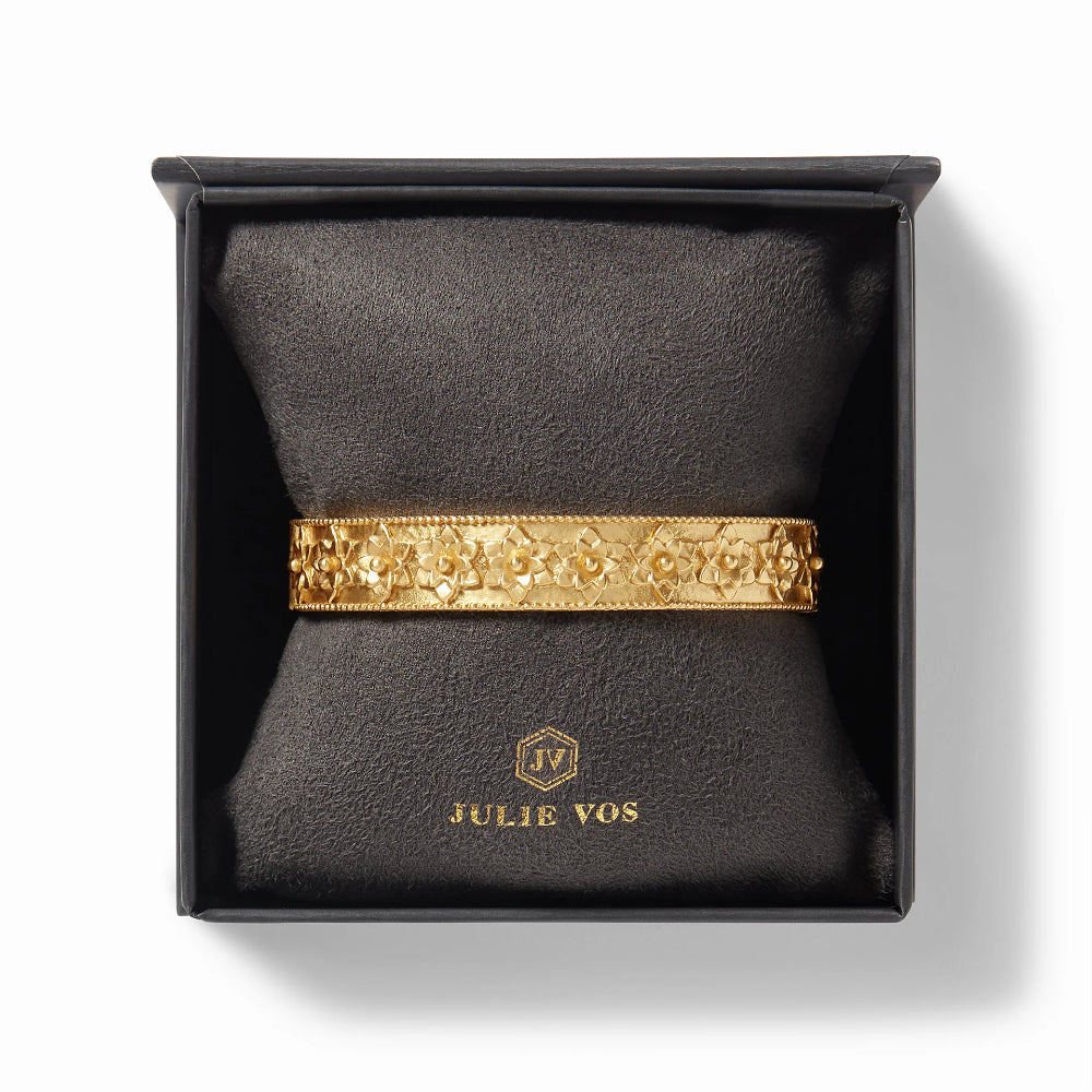 Julie Vos Glittering Flora Hinge Bangle Jewelry Accessory