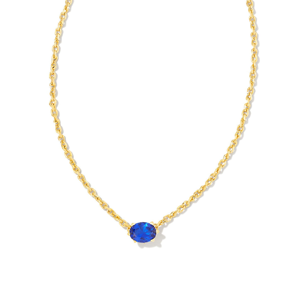 Kendra Scott Cailin Gold-Plated Crystal Pendant Necklace for a Timeless Jewelry Collection