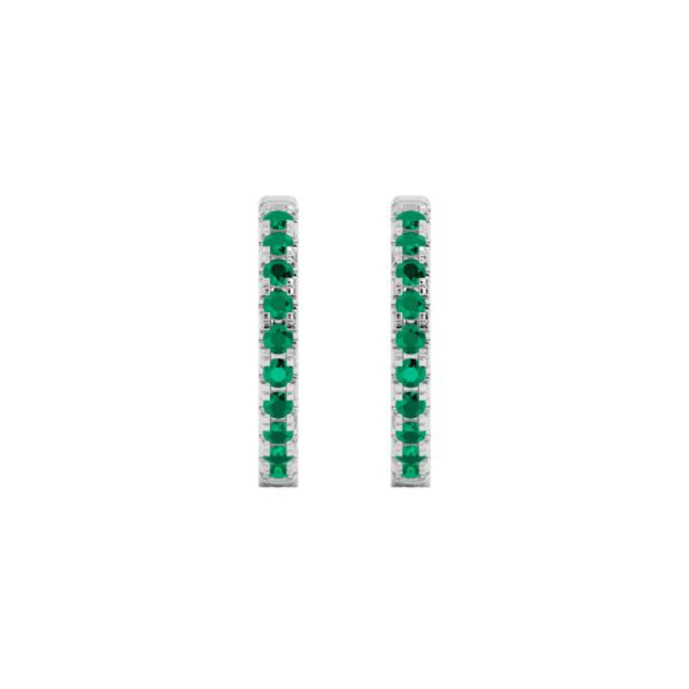 Exquisite 14k Gold Birthstone Hoop Earrings by Smyth Jewelers - Ideal Jewelry Pieces