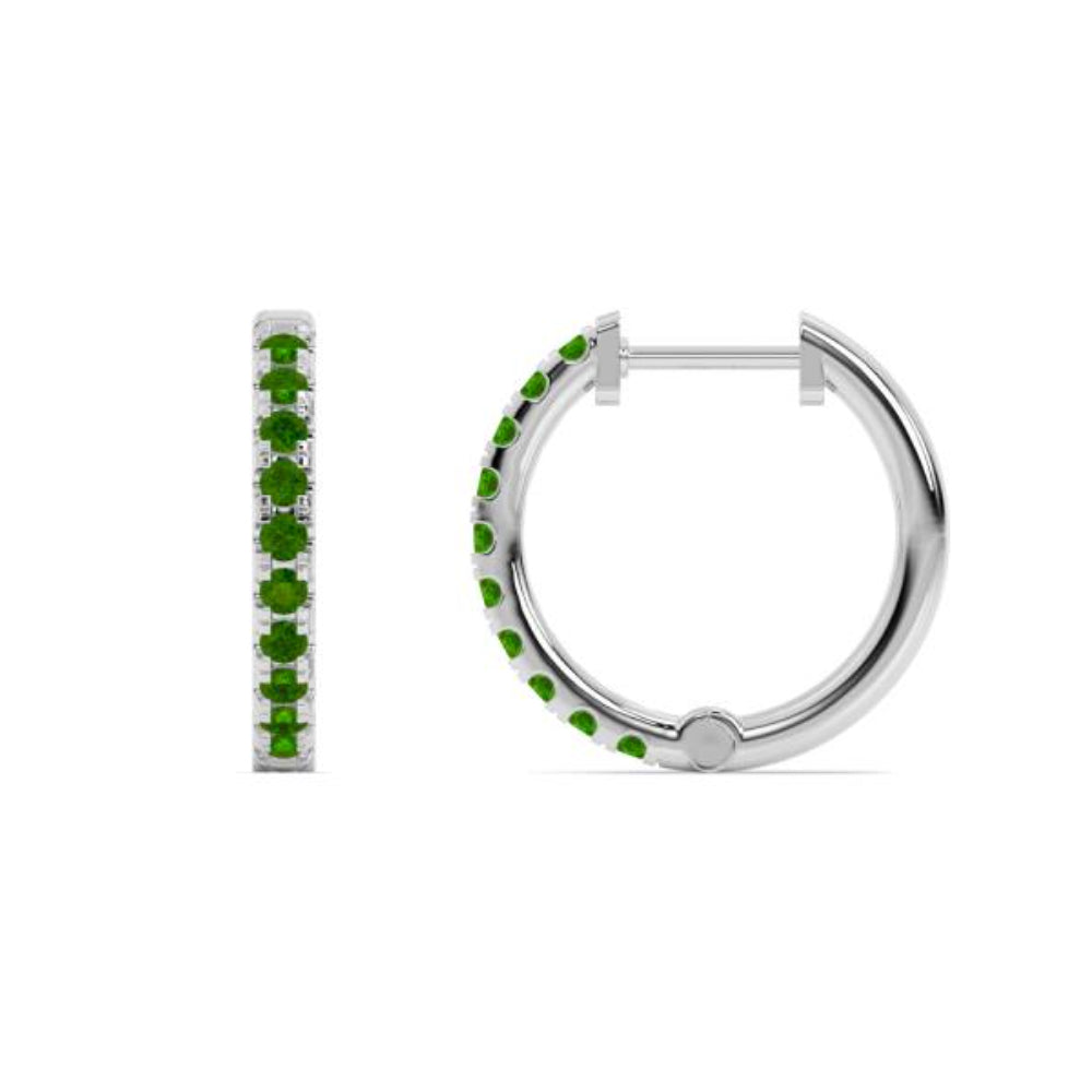 Exquisite 14k Gold Birthstone Hoop Earrings by Smyth Jewelers - Ideal Jewelry Pieces