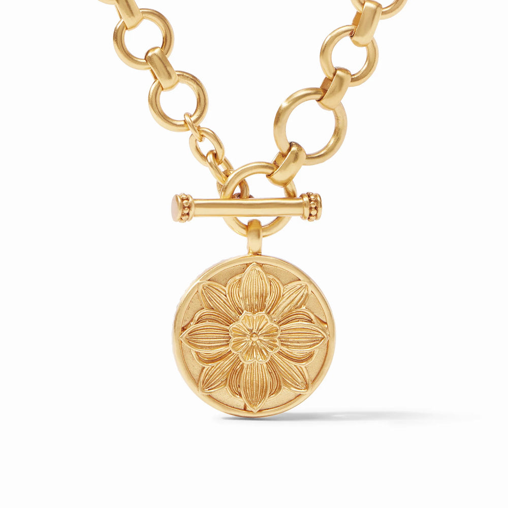 Julie Vos Stunning Flora Statement Necklace with 24K Gold Plate