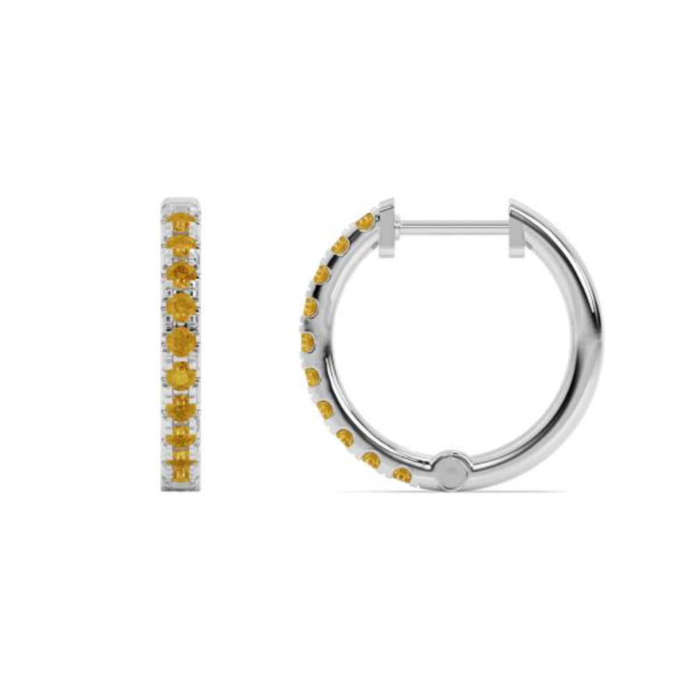 Exquisite 14k Gold Birthstone Hoop Earrings by Smyth Jewelers - Ideal Jewelry Pieces