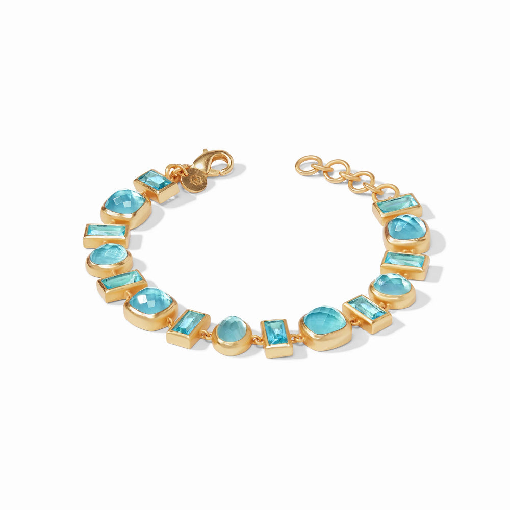 Julie Vos Antonia Adjustable Tennis Bracelet in 24K Gold Plate