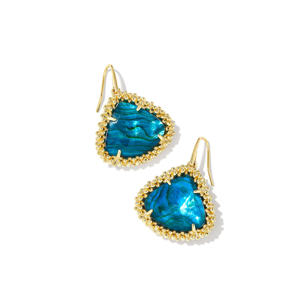 Kendra Scott Stylish Framed Kendall Large Gold Drop Earrings for Fashion Lovers