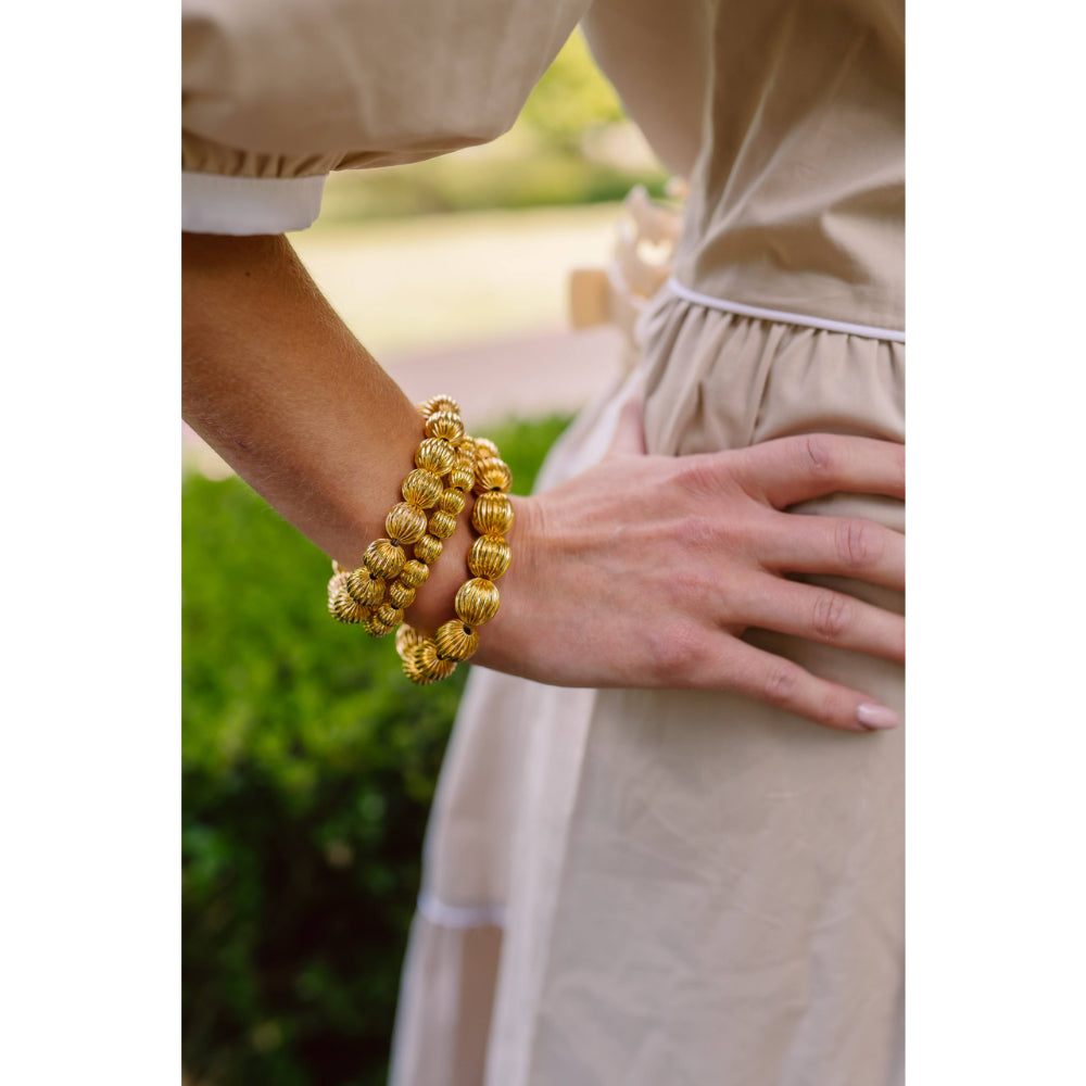 Lisi Lerch Medium Gold Beaded Parker Statement Bracelet