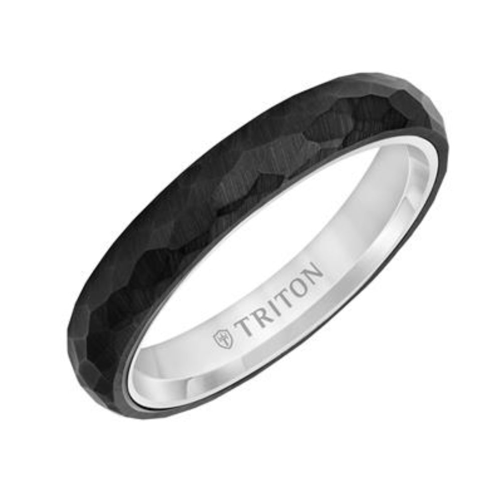 Men's 4mm Tungsten and 14-karat Gold Contemporary Wedding Ring for the Modern Groom