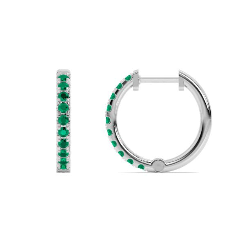 Exquisite 14k Gold Birthstone Hoop Earrings by Smyth Jewelers - Ideal Jewelry Pieces
