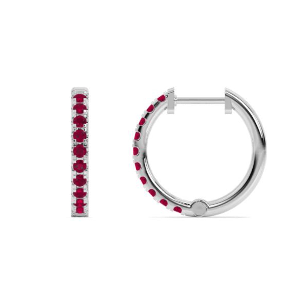 Exquisite 14k Gold Birthstone Hoop Earrings by Smyth Jewelers - Ideal Jewelry Pieces