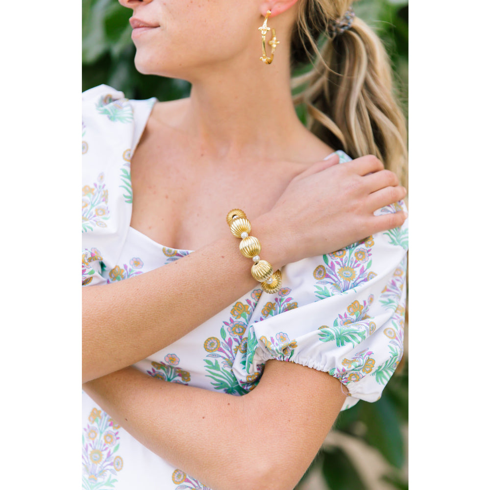 Lisi Lerch Parker Metallic Brass Beaded Wrist Bracelet for Fashion Lovers